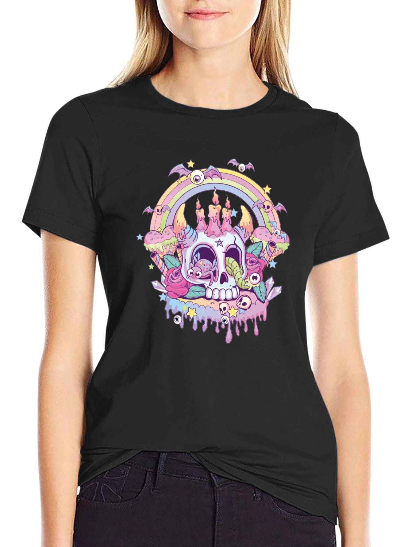 Skull & Candles Graphic Tee