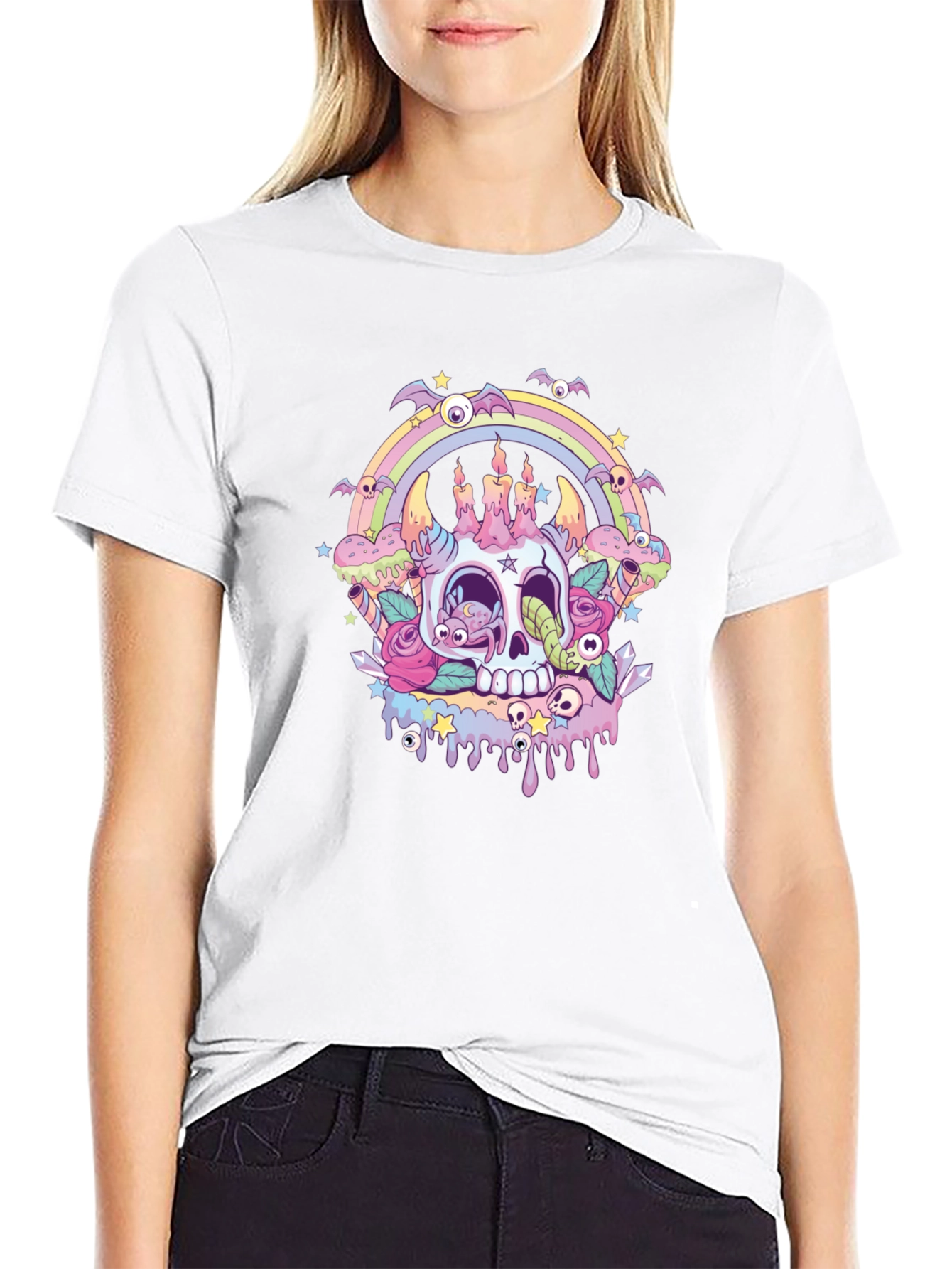 Skull & Candles Graphic Tee
