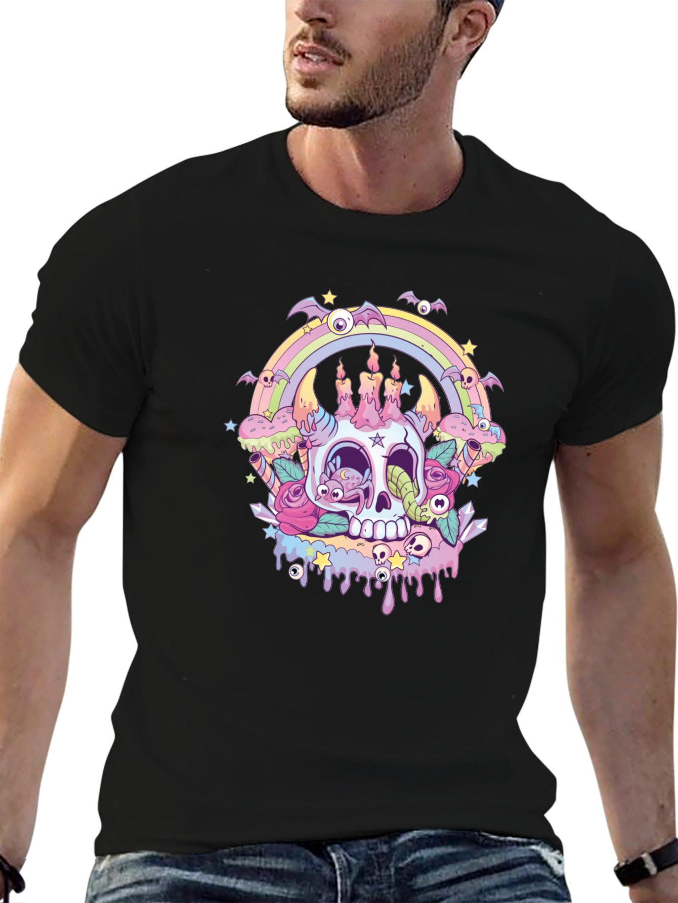 Skull & Candles Graphic Tee