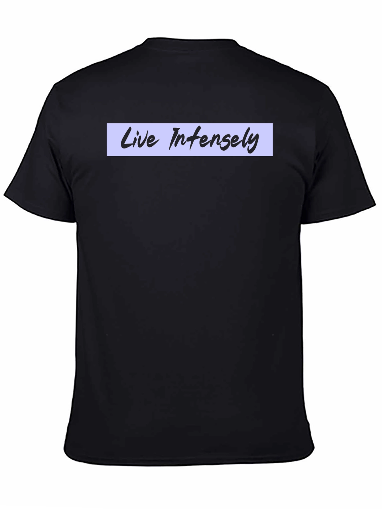 Live Intensely Black Graphic Tee