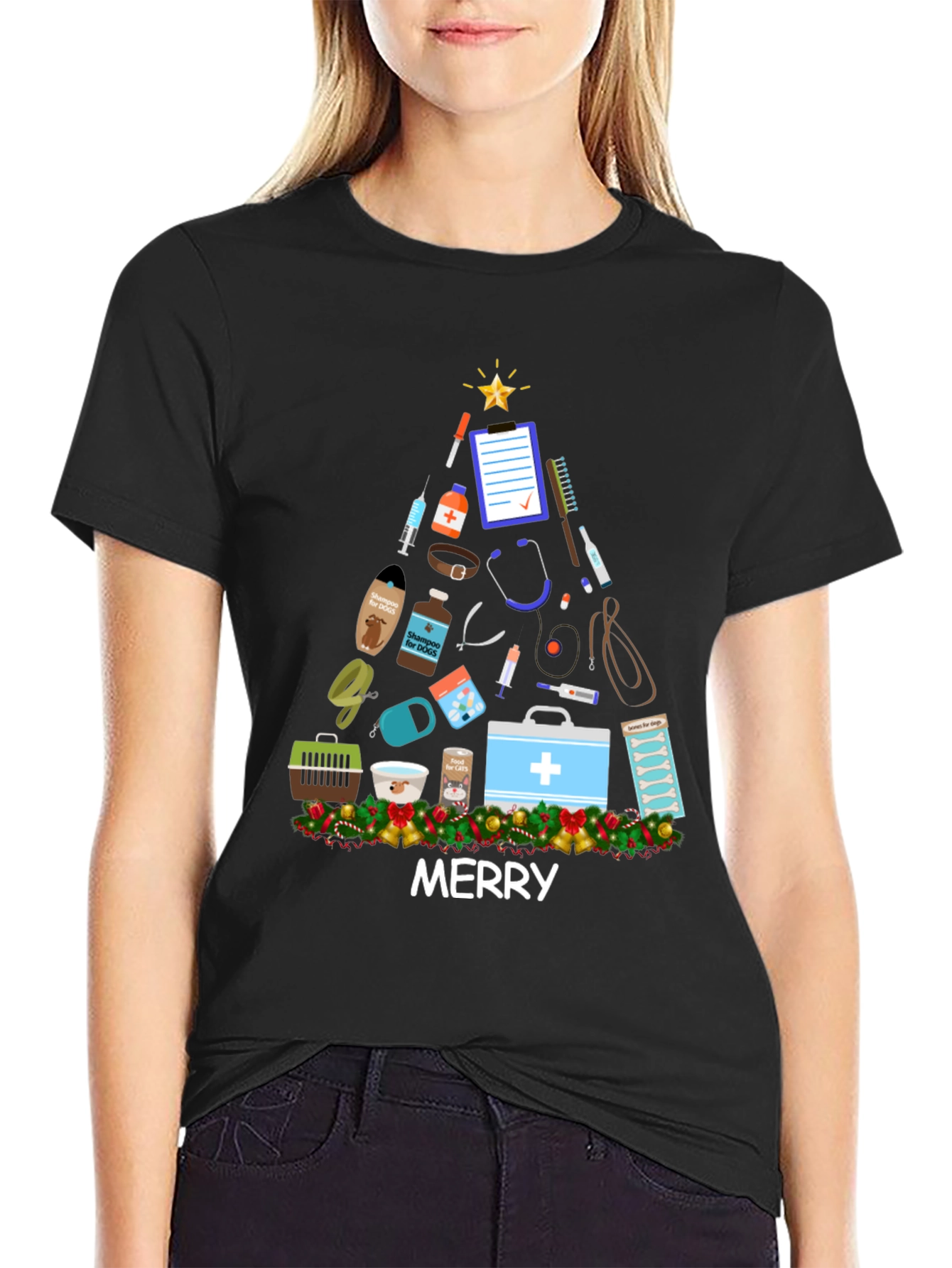 Vet Med Merry Christmas T-Shirt