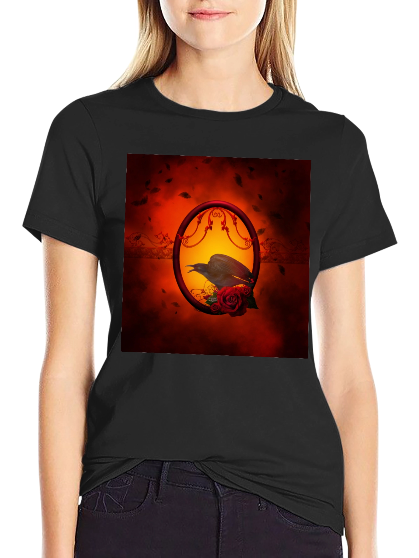 Raven and Rose Graphic Tee
