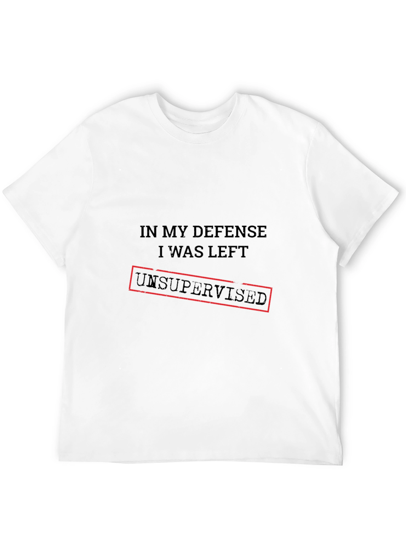 Unsupervised Defense Graphic Tee - Black