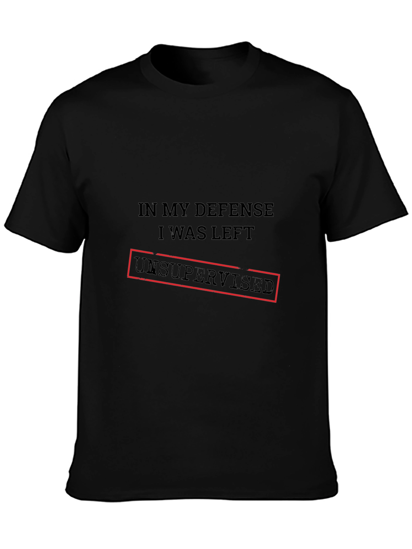 Unsupervised Defense Graphic Tee - Black