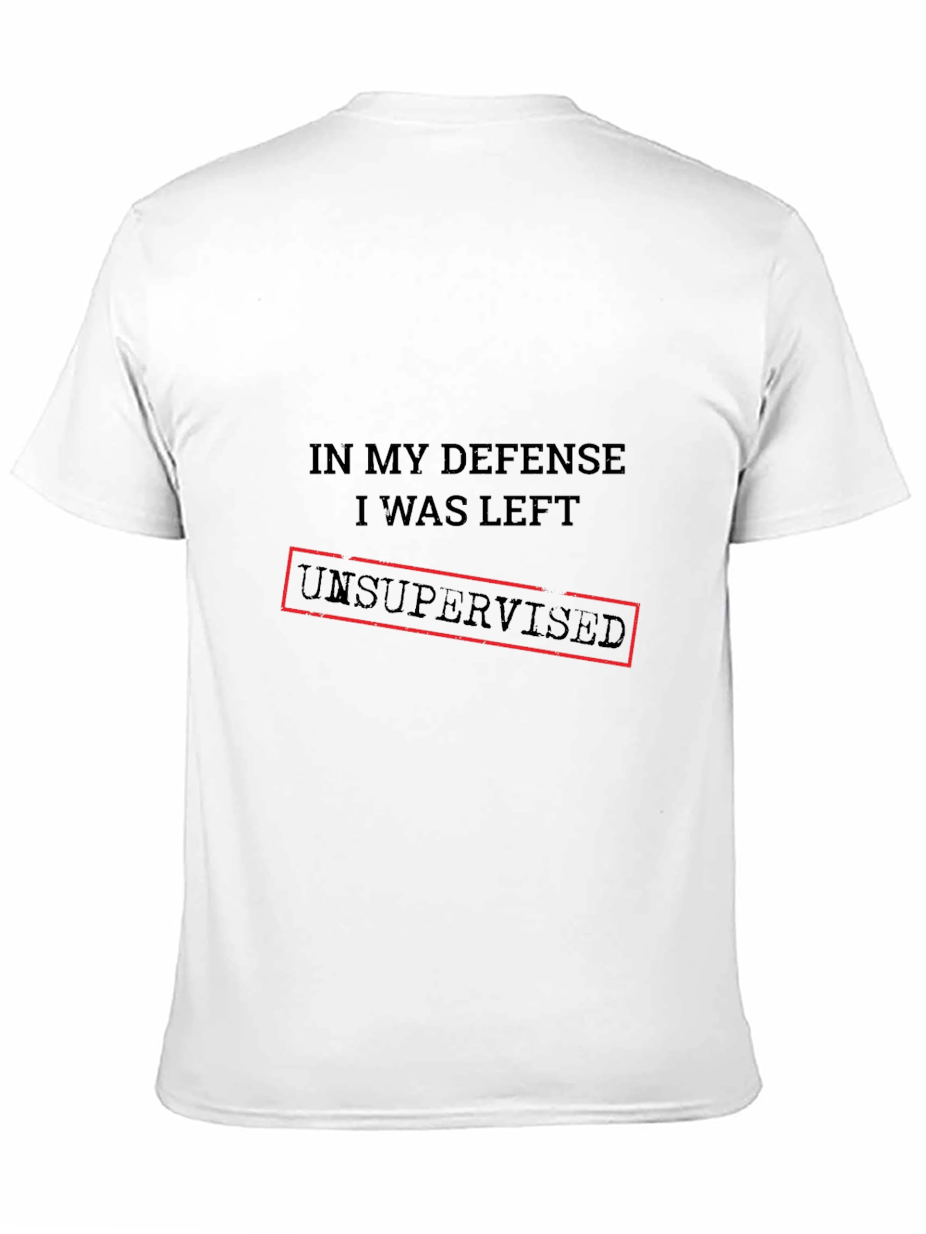 Unsupervised Defense Graphic Tee - Black