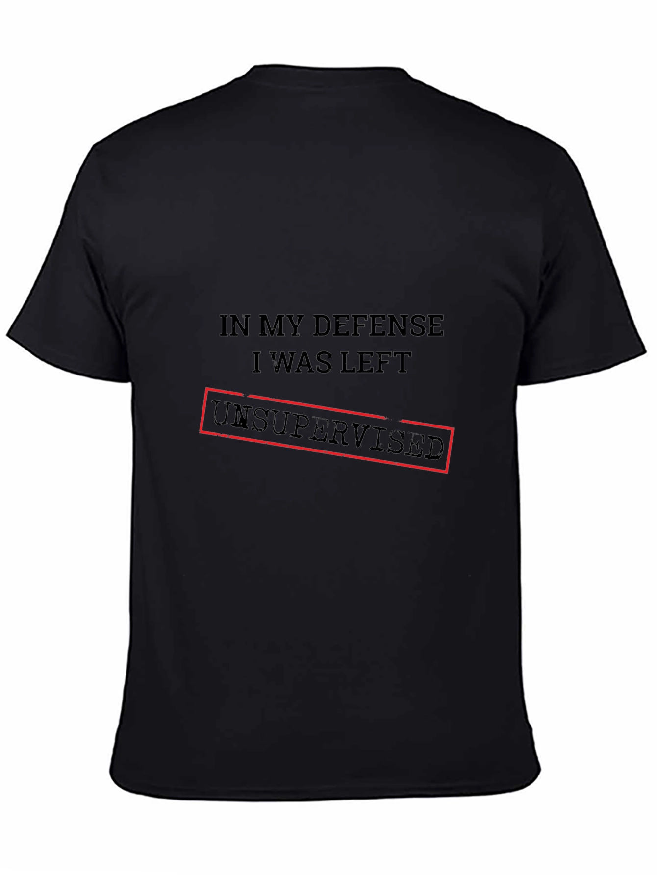 Unsupervised Defense Graphic Tee - Black