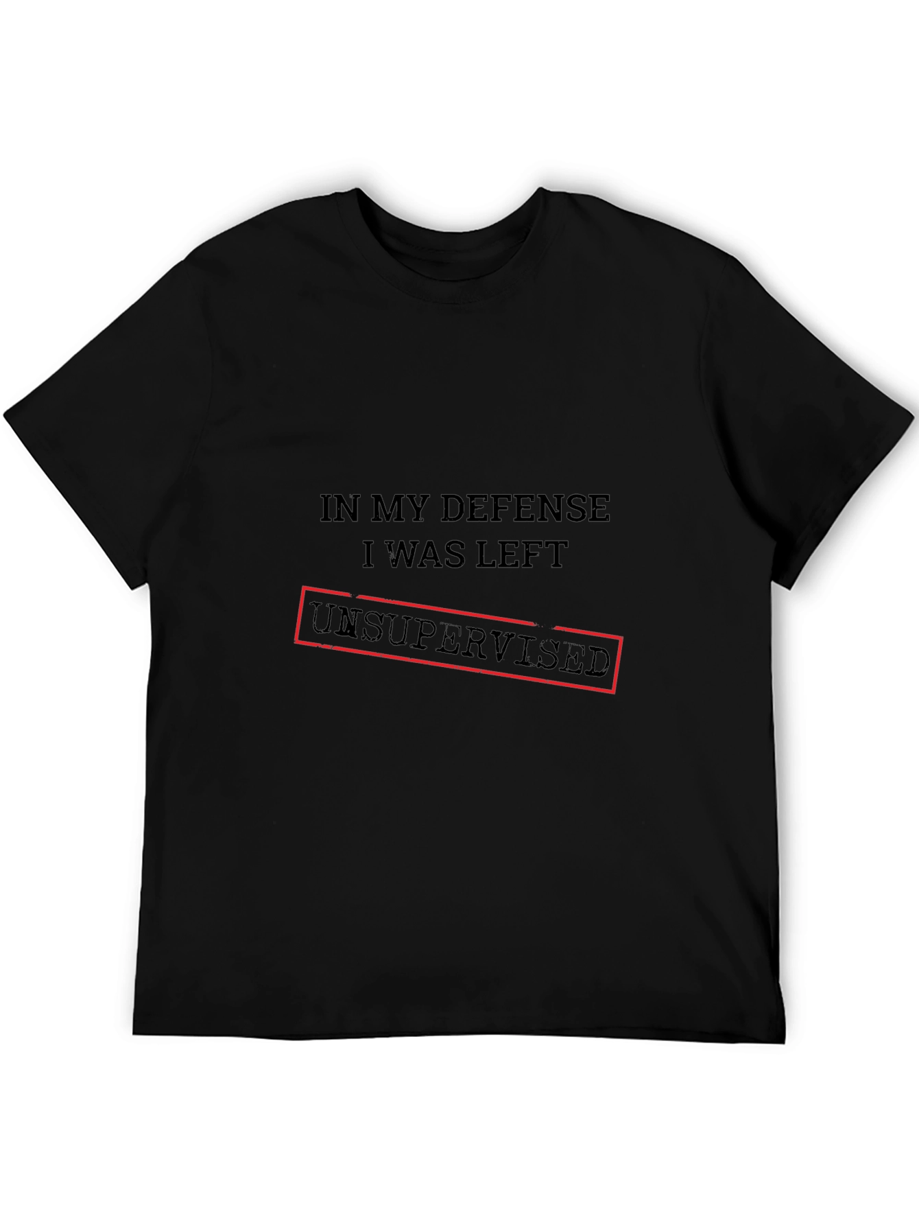 Unsupervised Defense Graphic Tee - Black