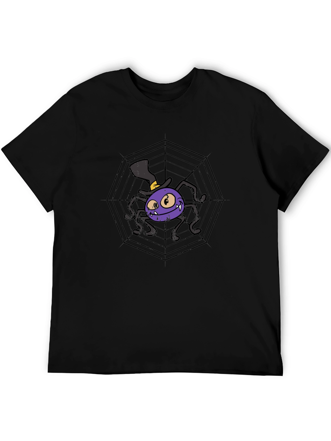 Spooky Spider Web Graphic Tee - Halloween Ready!