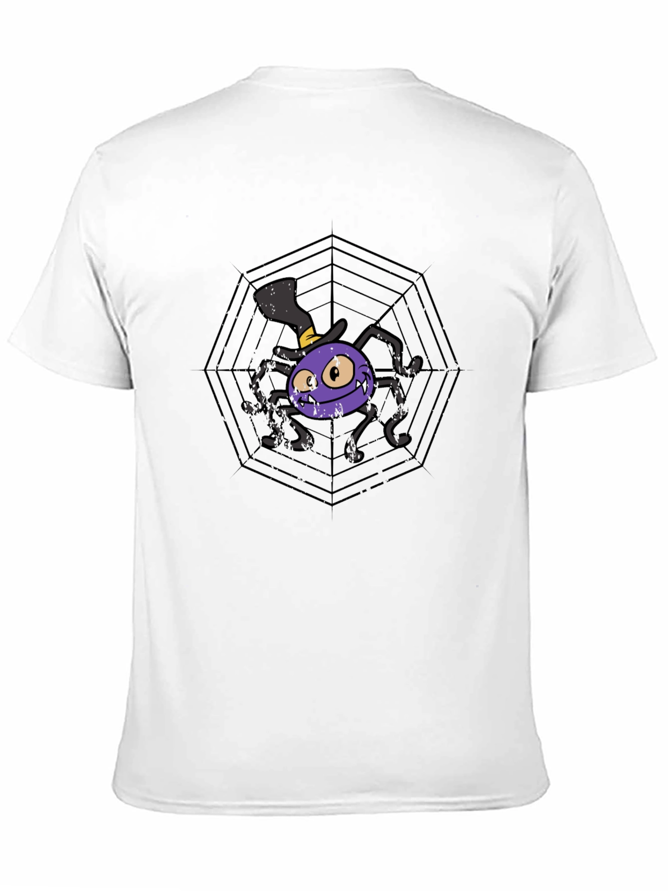 Spooky Spider Web Graphic Tee - Halloween Ready!