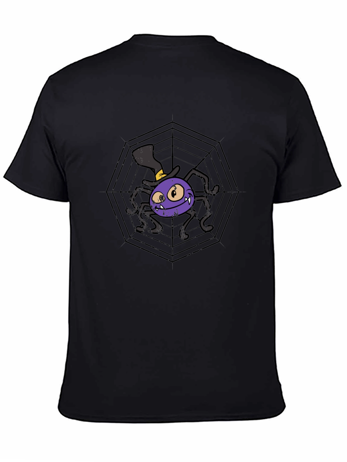 Spooky Spider Web Graphic Tee - Halloween Ready!