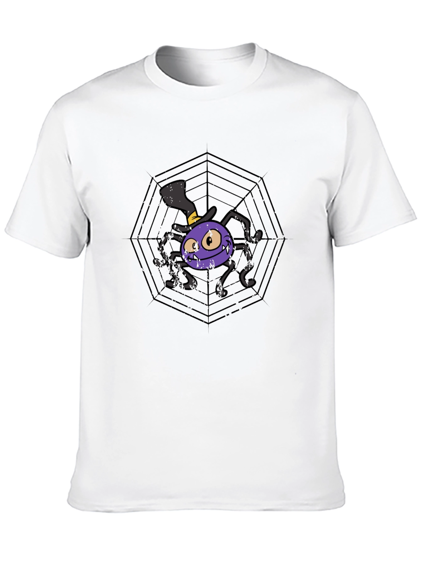 Spooky Spider Web Graphic Tee - Halloween Ready!