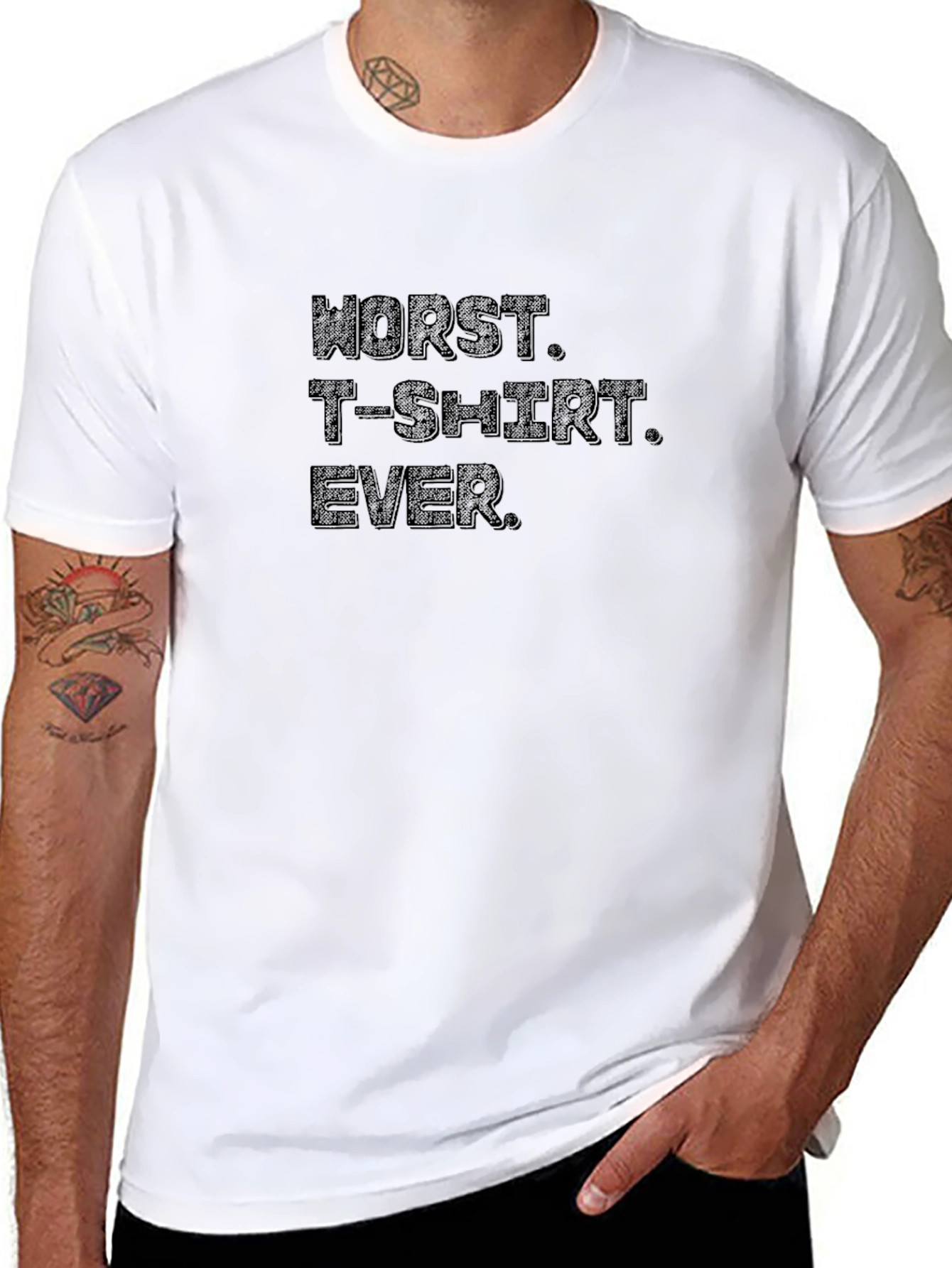 Worst T-Shirt Ever. Black Tee