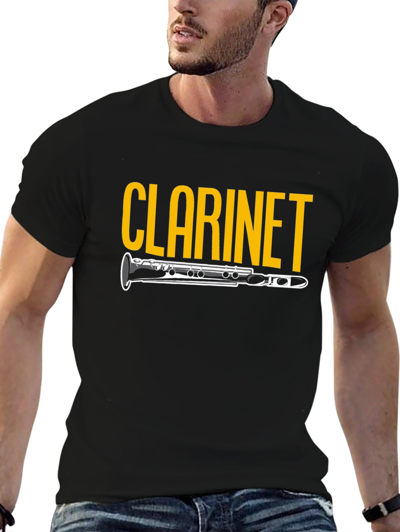 Clarinet Graphic T-Shirt - Music Lover Tee