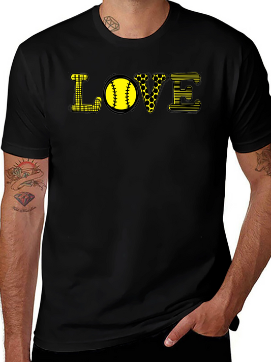 LOVE Softball Graphic T-Shirt