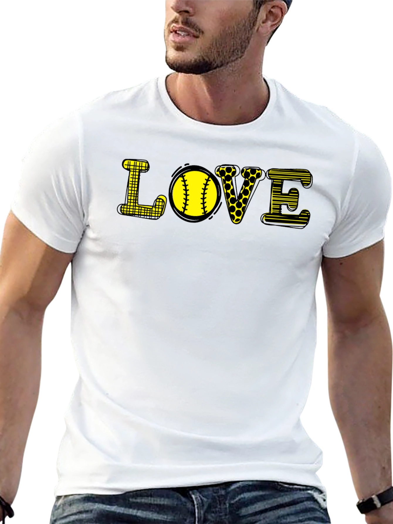 LOVE Softball Graphic T-Shirt