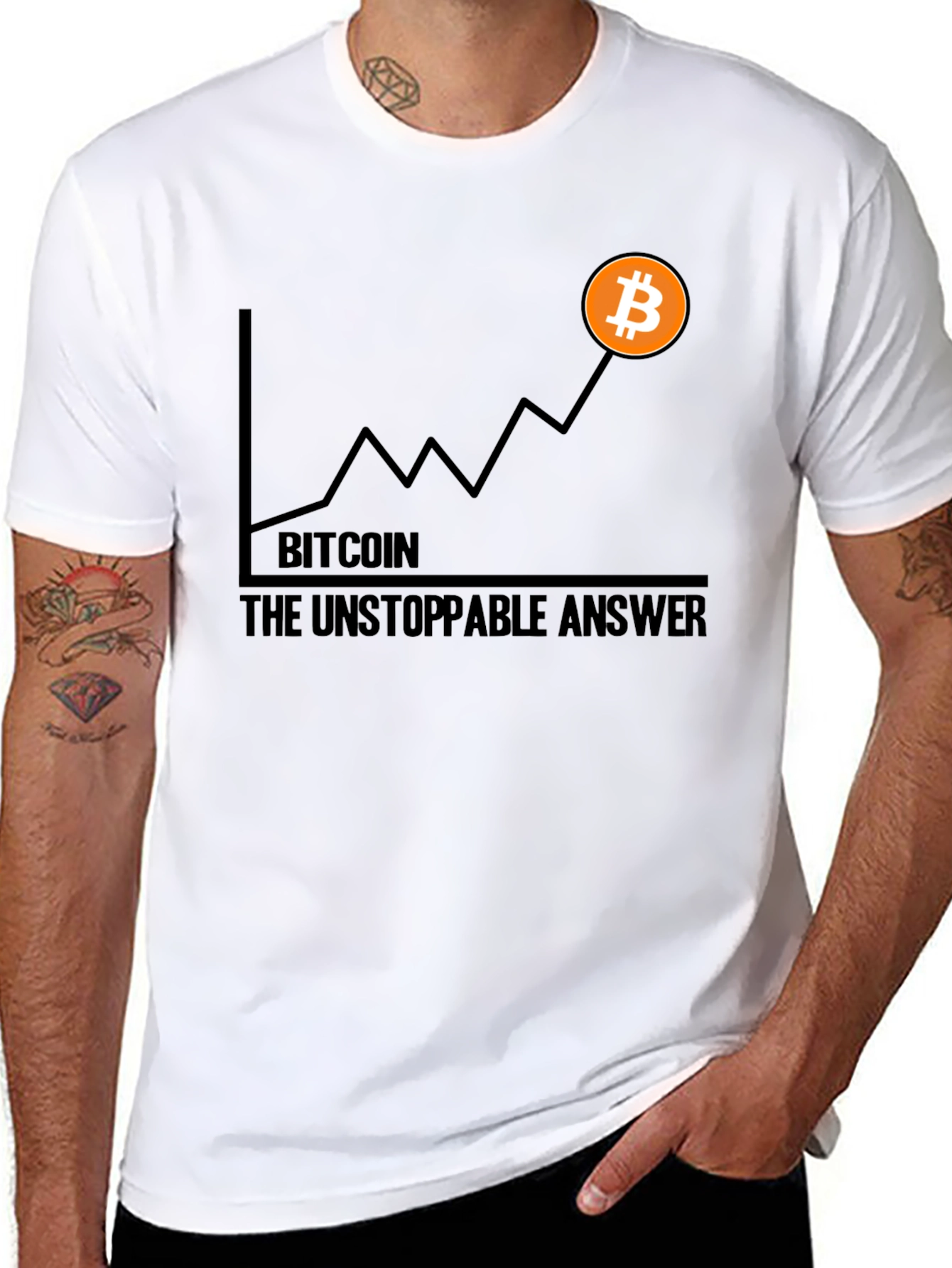 Bitcoin Unstoppable Answer Graphic Tee