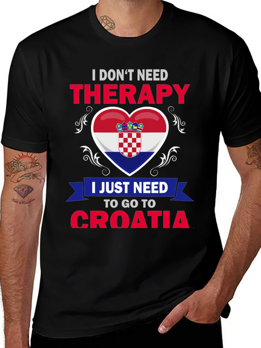 Croatia Therapy T-Shirt: Croatian Pride Tee