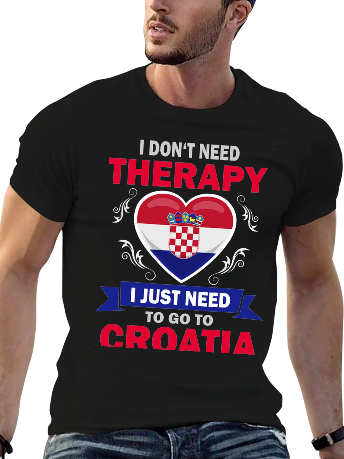 Croatia Therapy T-Shirt: Croatian Pride Tee
