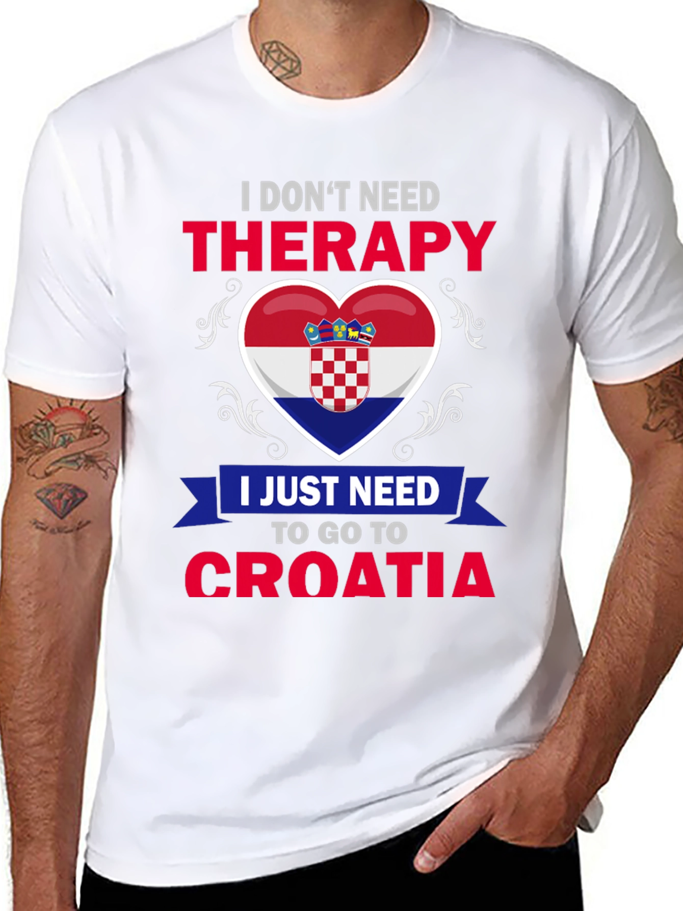 Croatia Therapy T-Shirt: Croatian Pride Tee