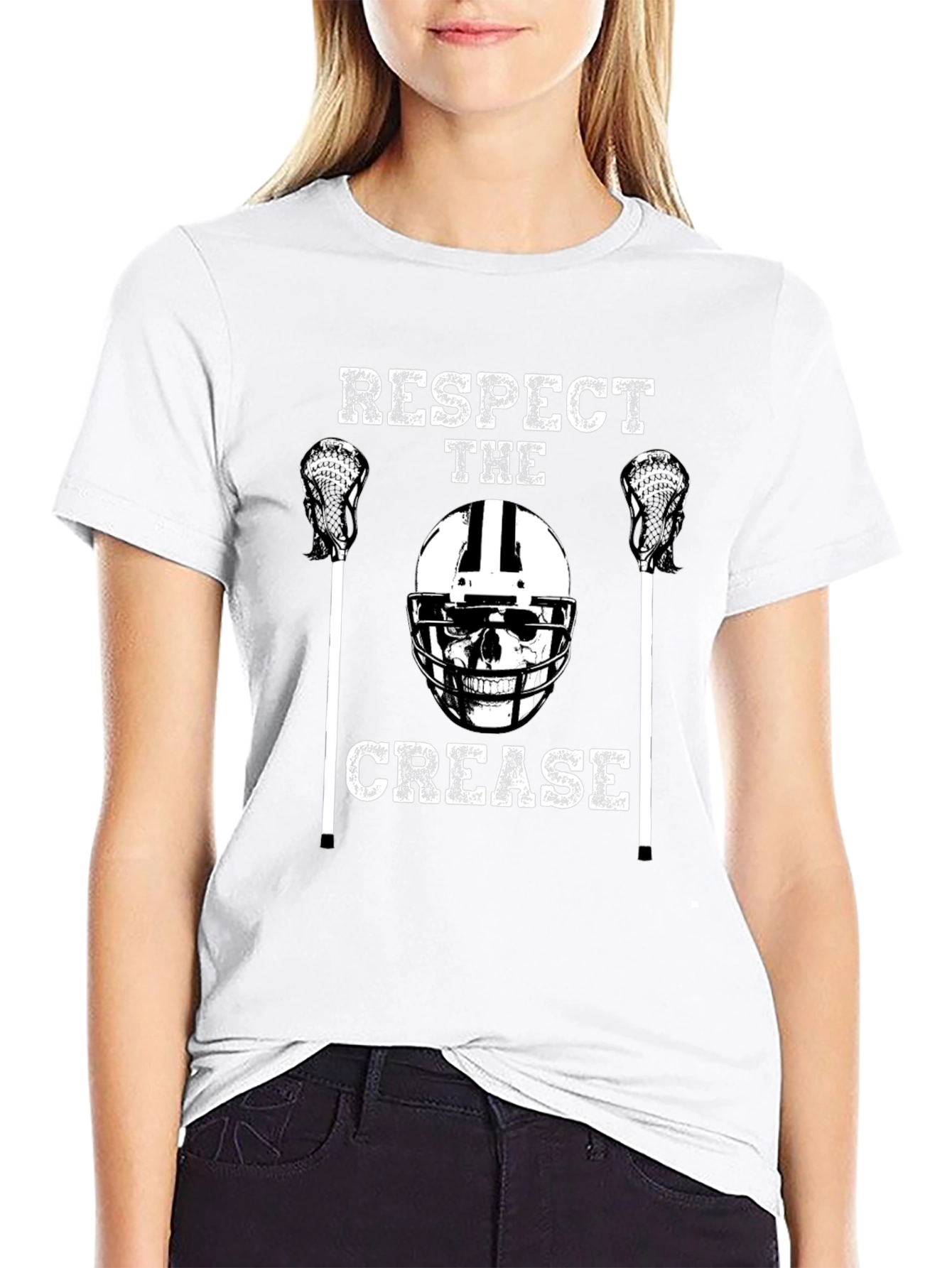Respect The Crease Lacrosse Graphic Tee