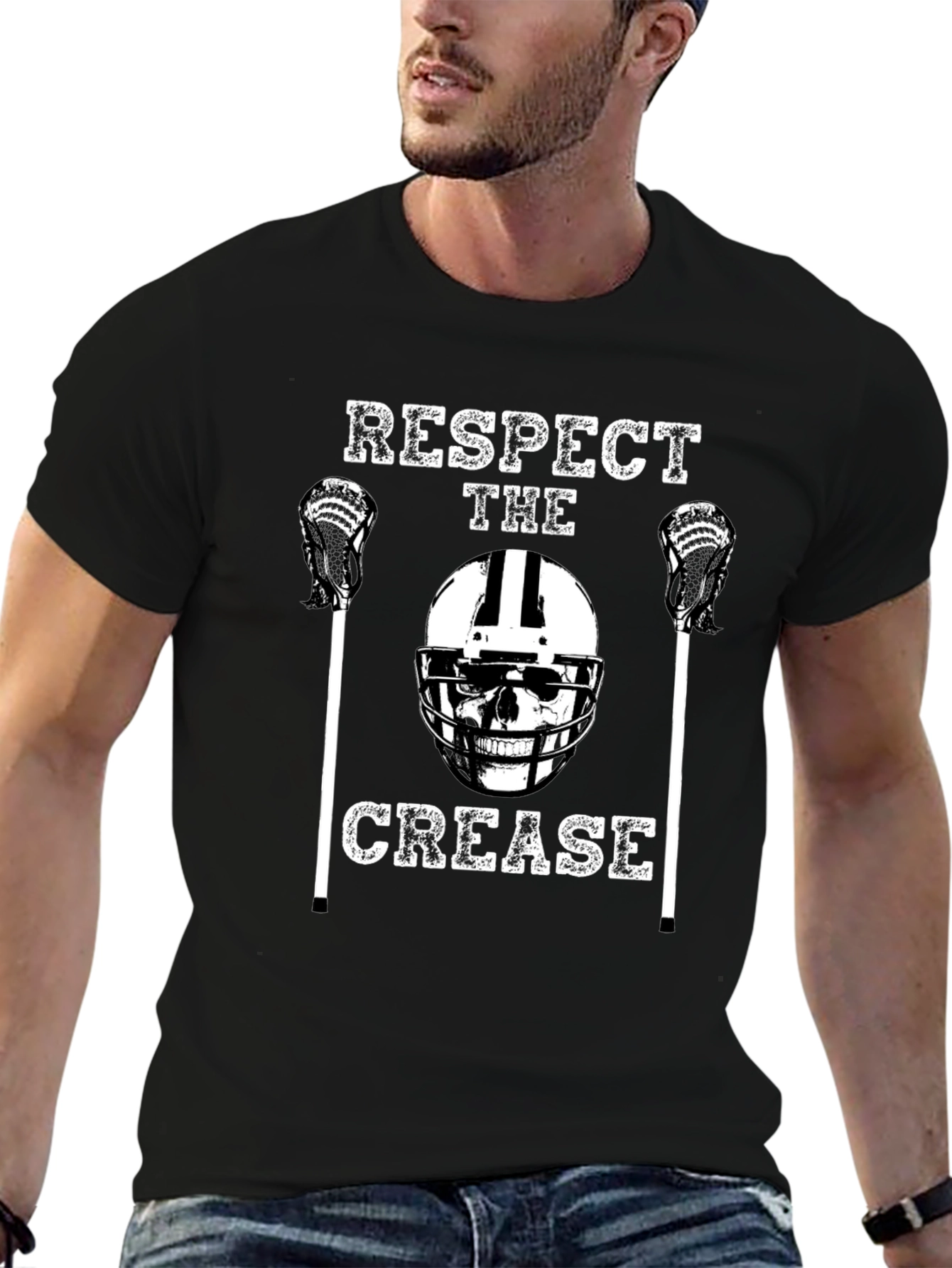 Respect The Crease Lacrosse Graphic Tee