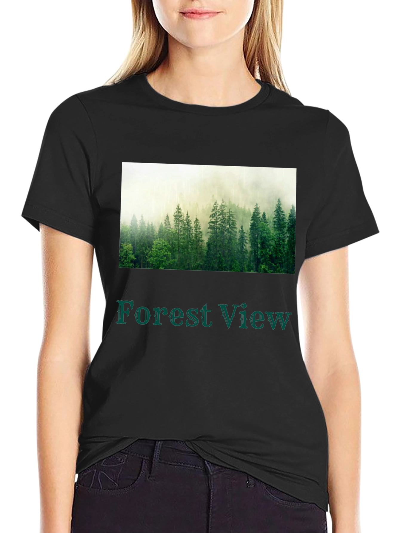 Forest View T-Shirt - Nature Inspired Graphic Tee