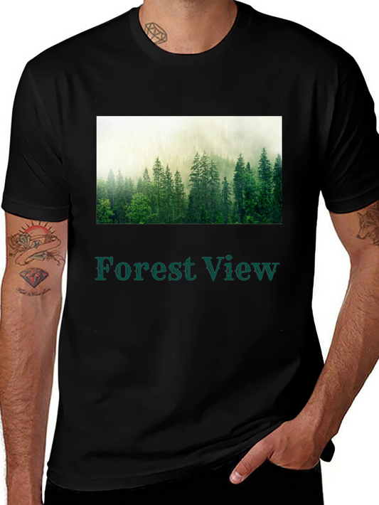 Forest View T-Shirt - Nature Inspired Graphic Tee