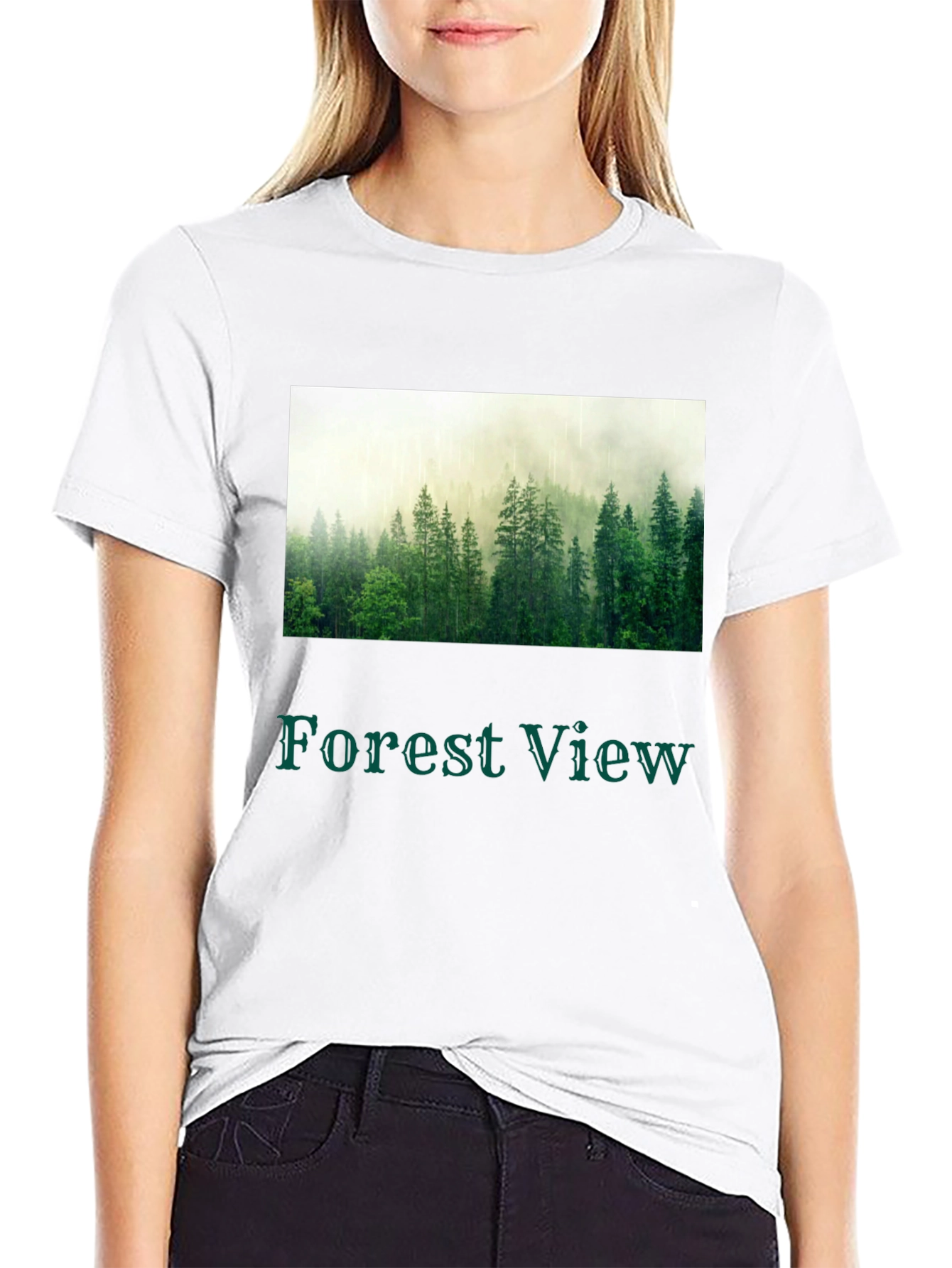 Forest View T-Shirt - Nature Inspired Graphic Tee