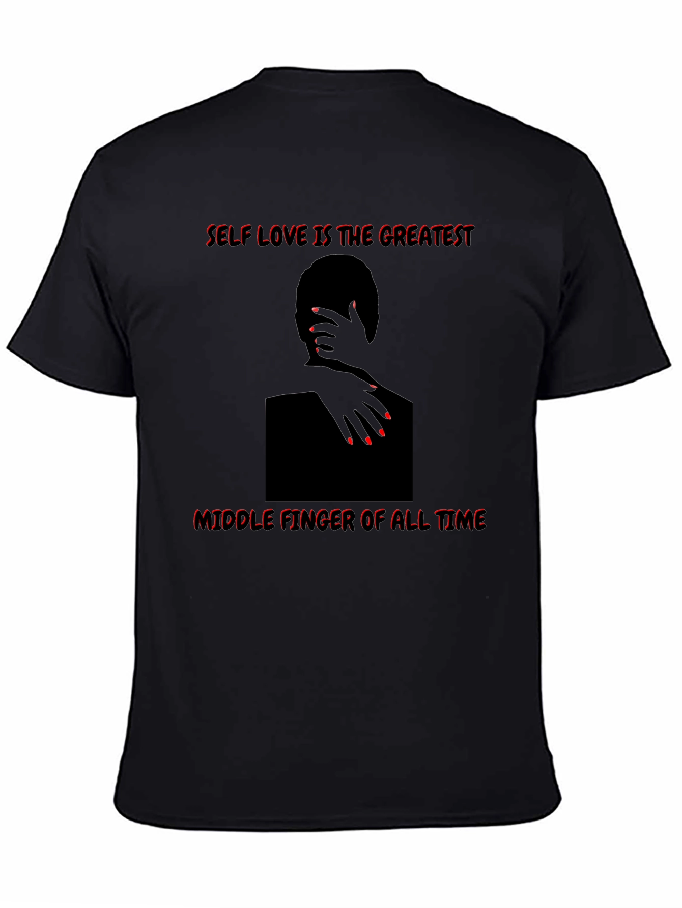 Self Love Graphic Tee - Middle Finger Statement Shirt