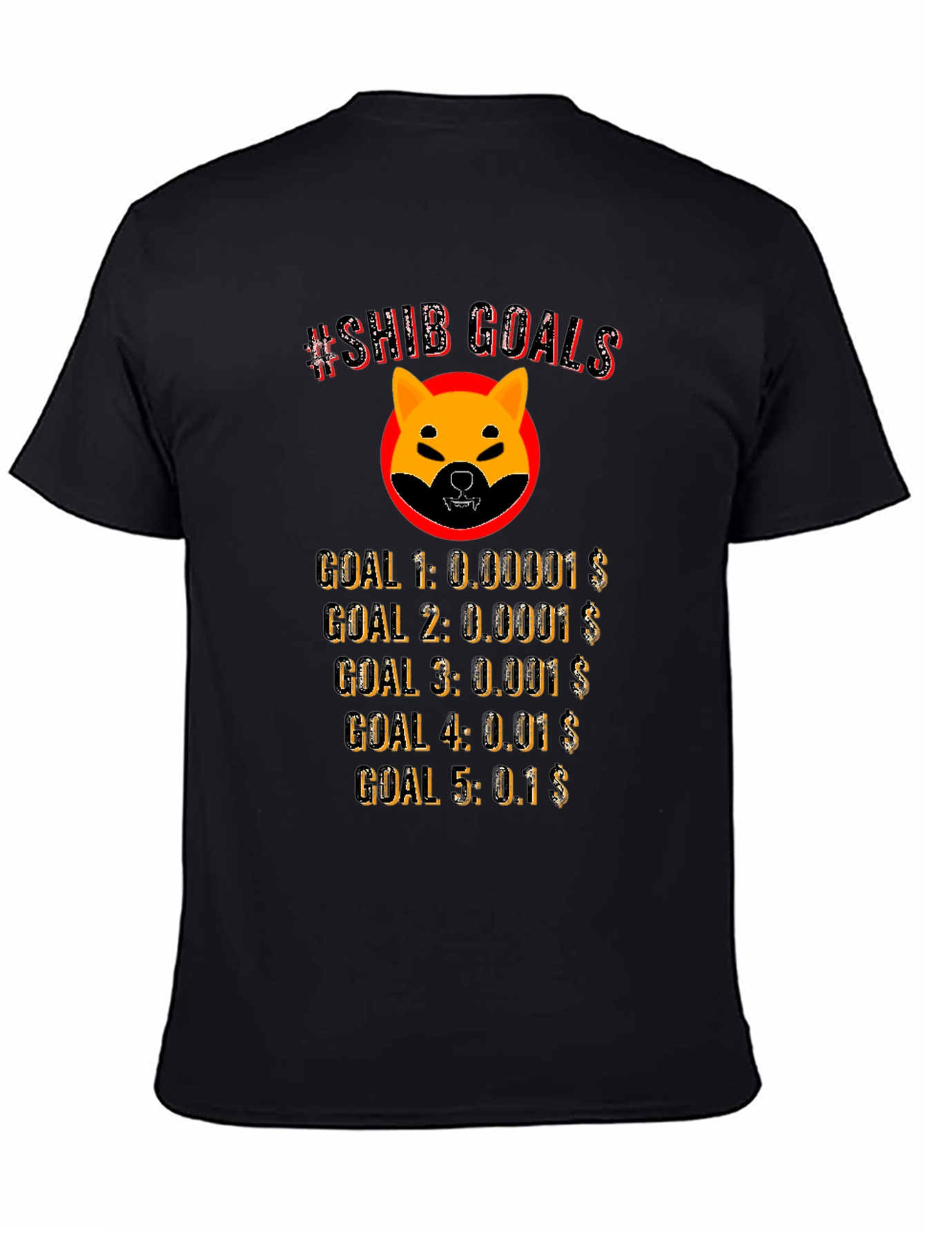 Shiba Inu Crypto Goals T-Shirt