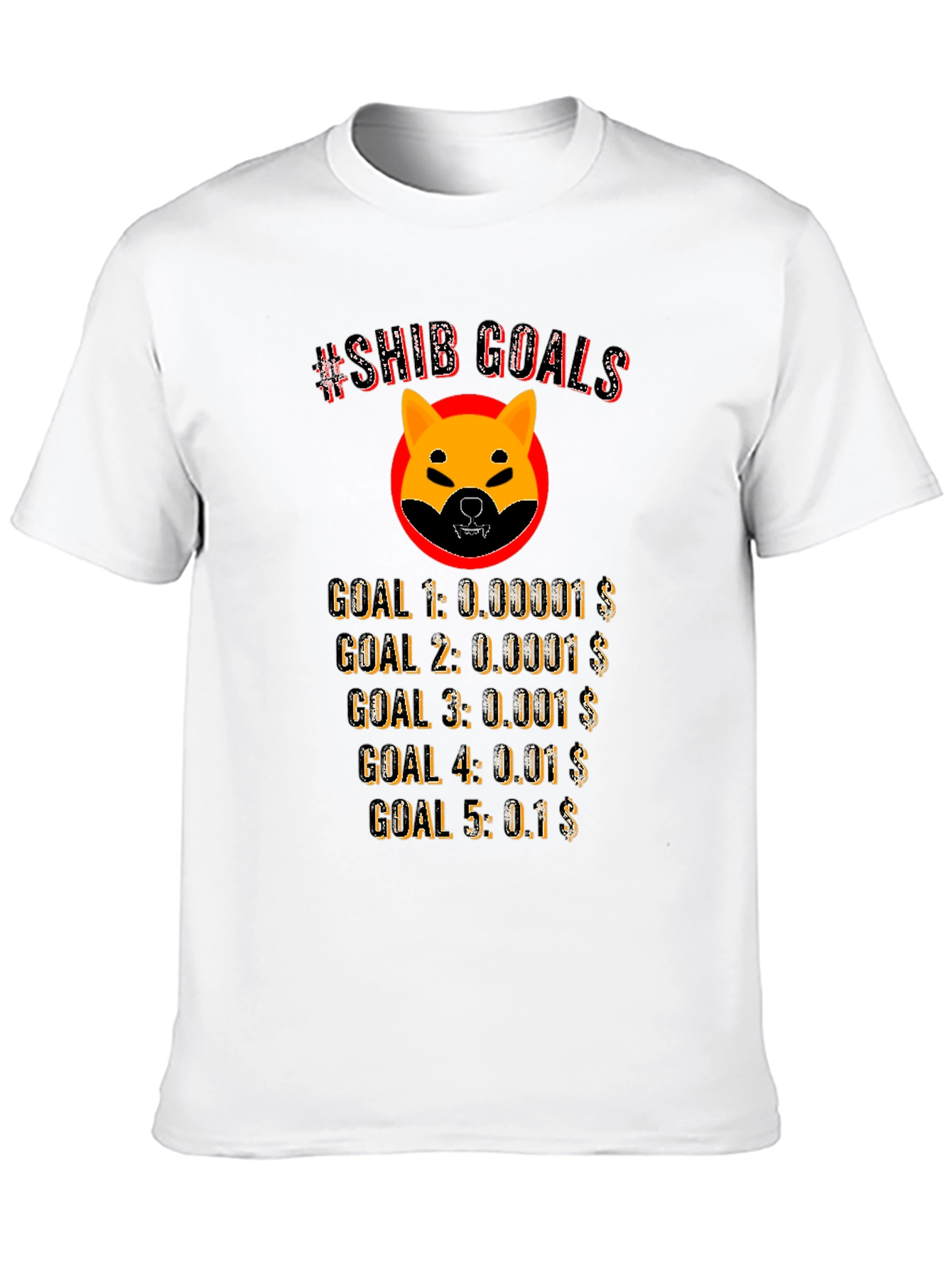 Shiba Inu Crypto Goals T-Shirt