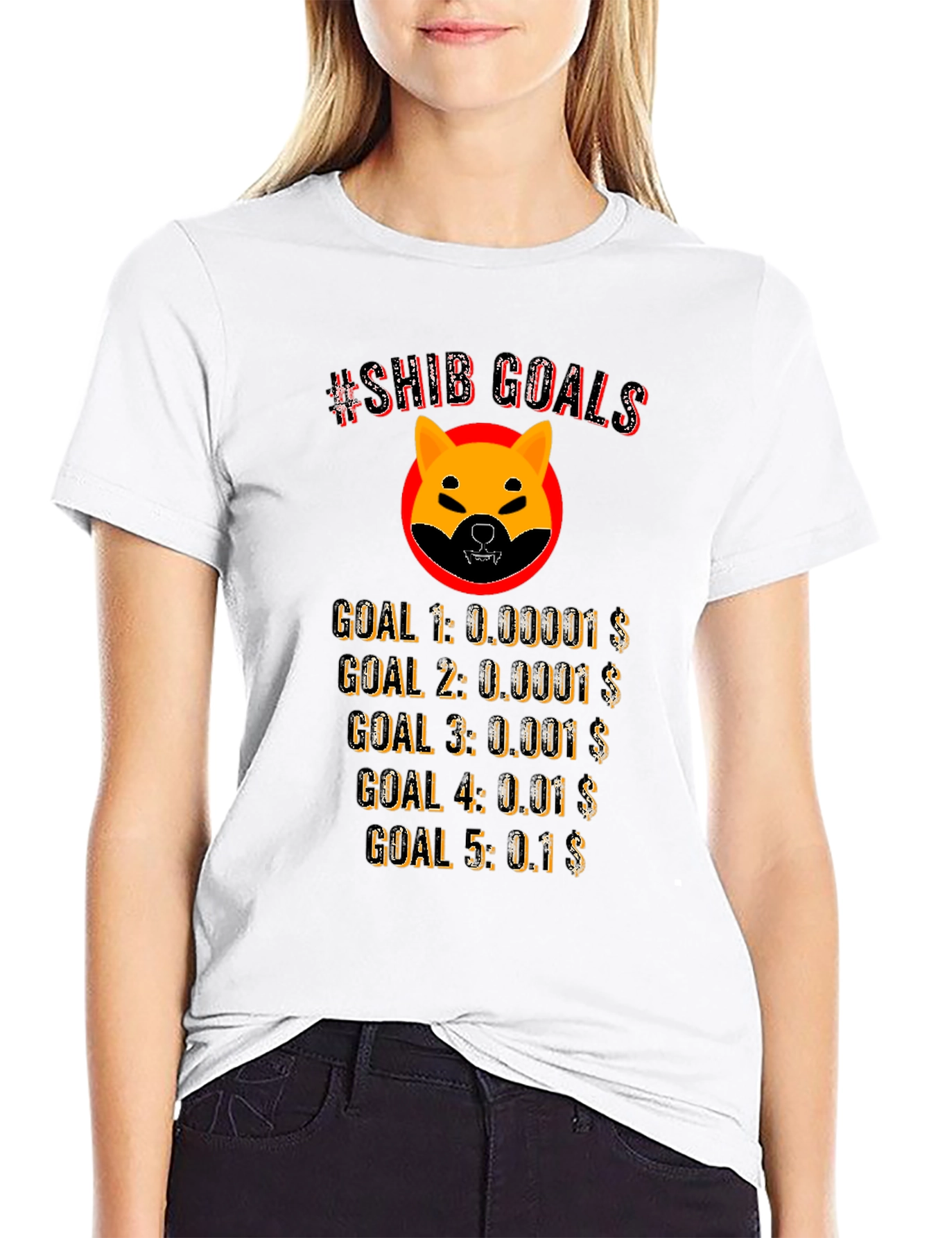 Shiba Inu Crypto Goals T-Shirt