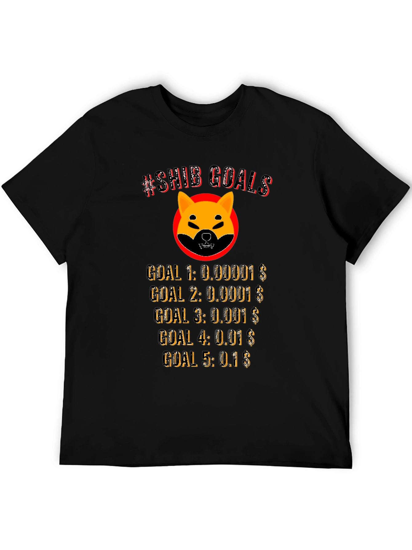 Shiba Inu Crypto Goals T-Shirt