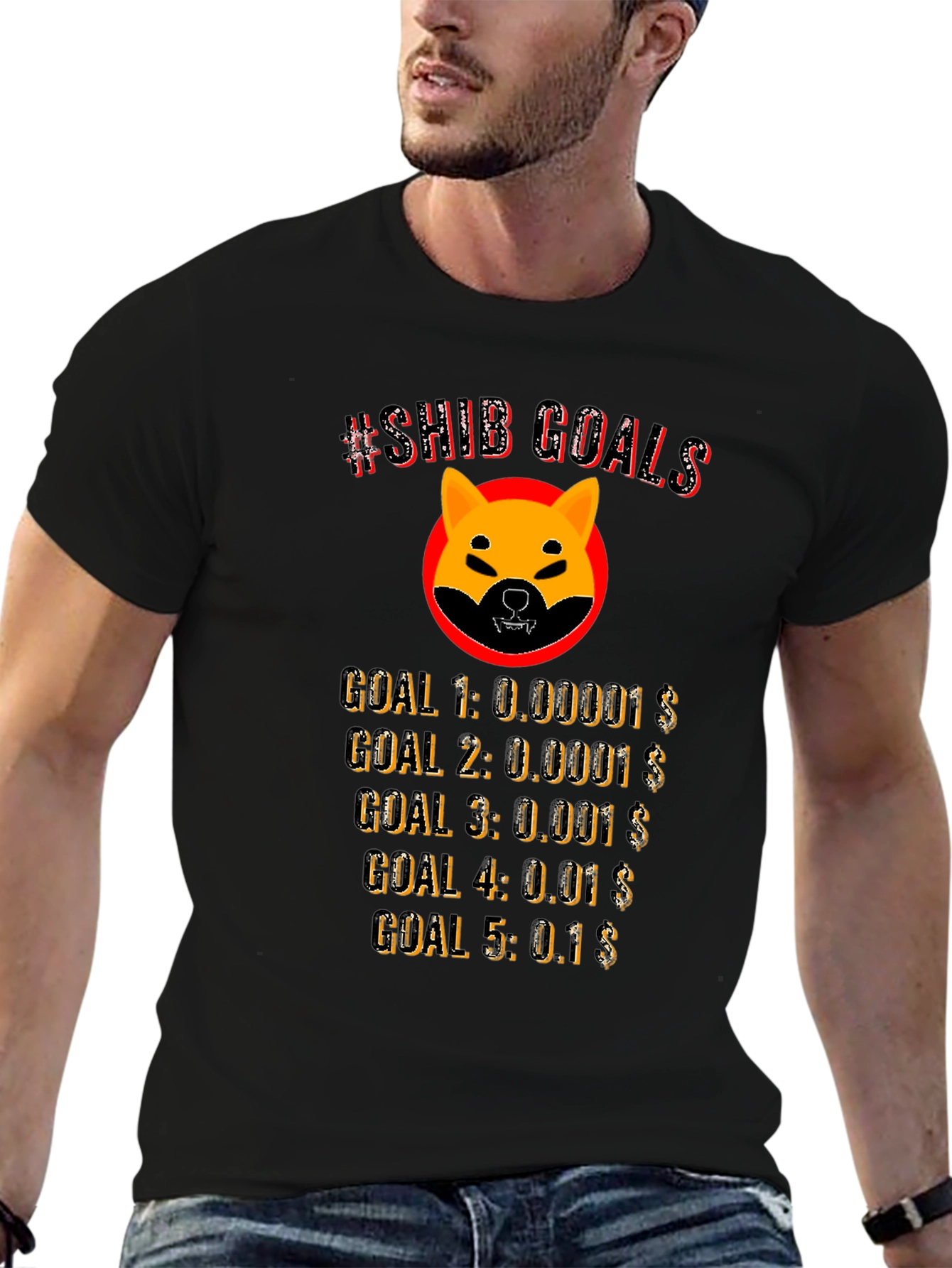 Shiba Inu Crypto Goals T-Shirt