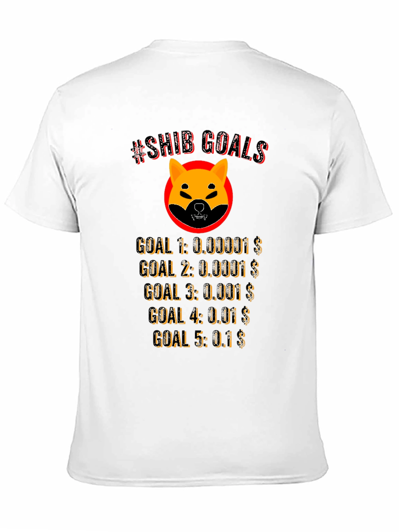 Shiba Inu Crypto Goals T-Shirt