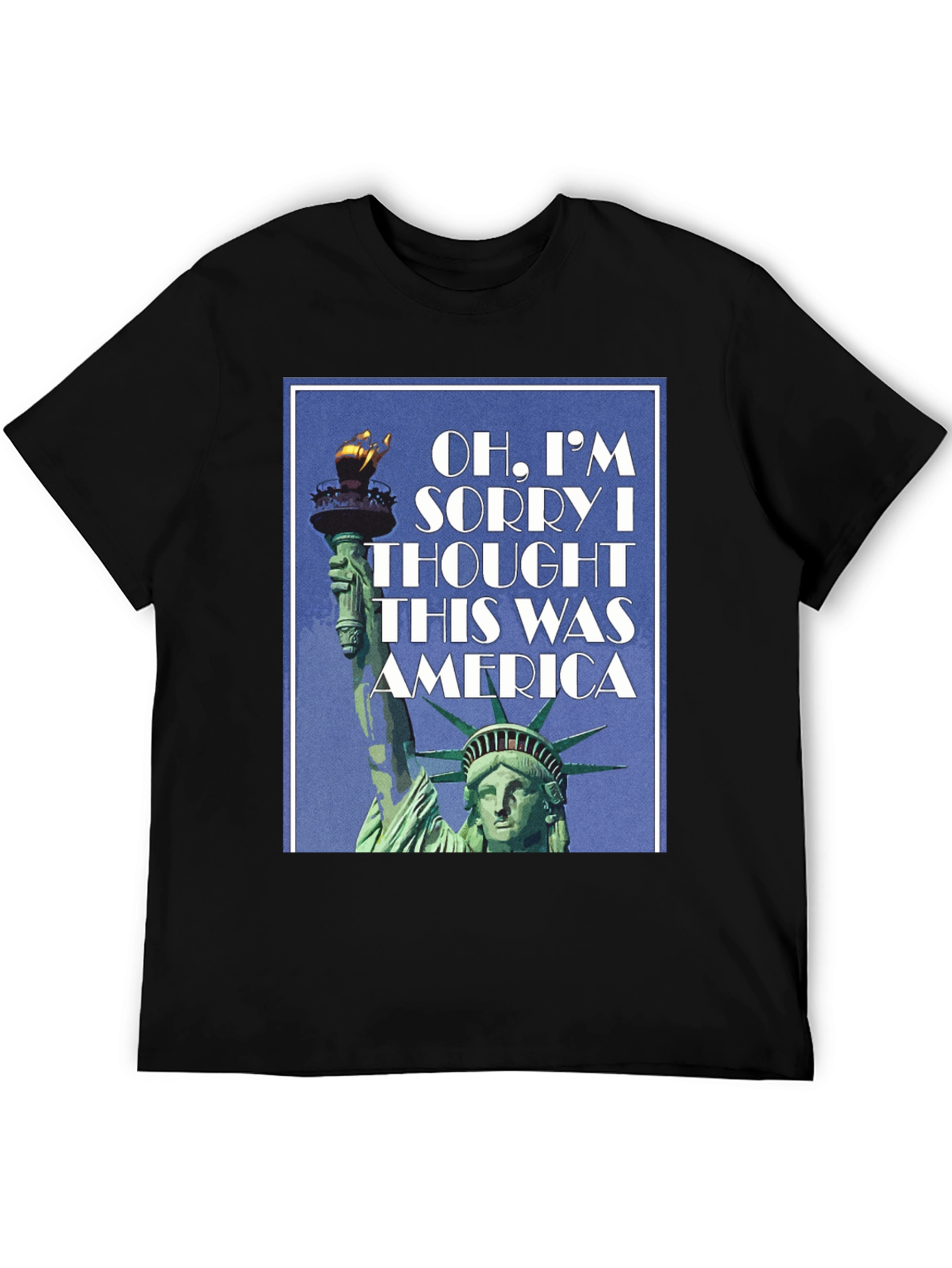 America Statue Liberty T-Shirt - Patriotic Design