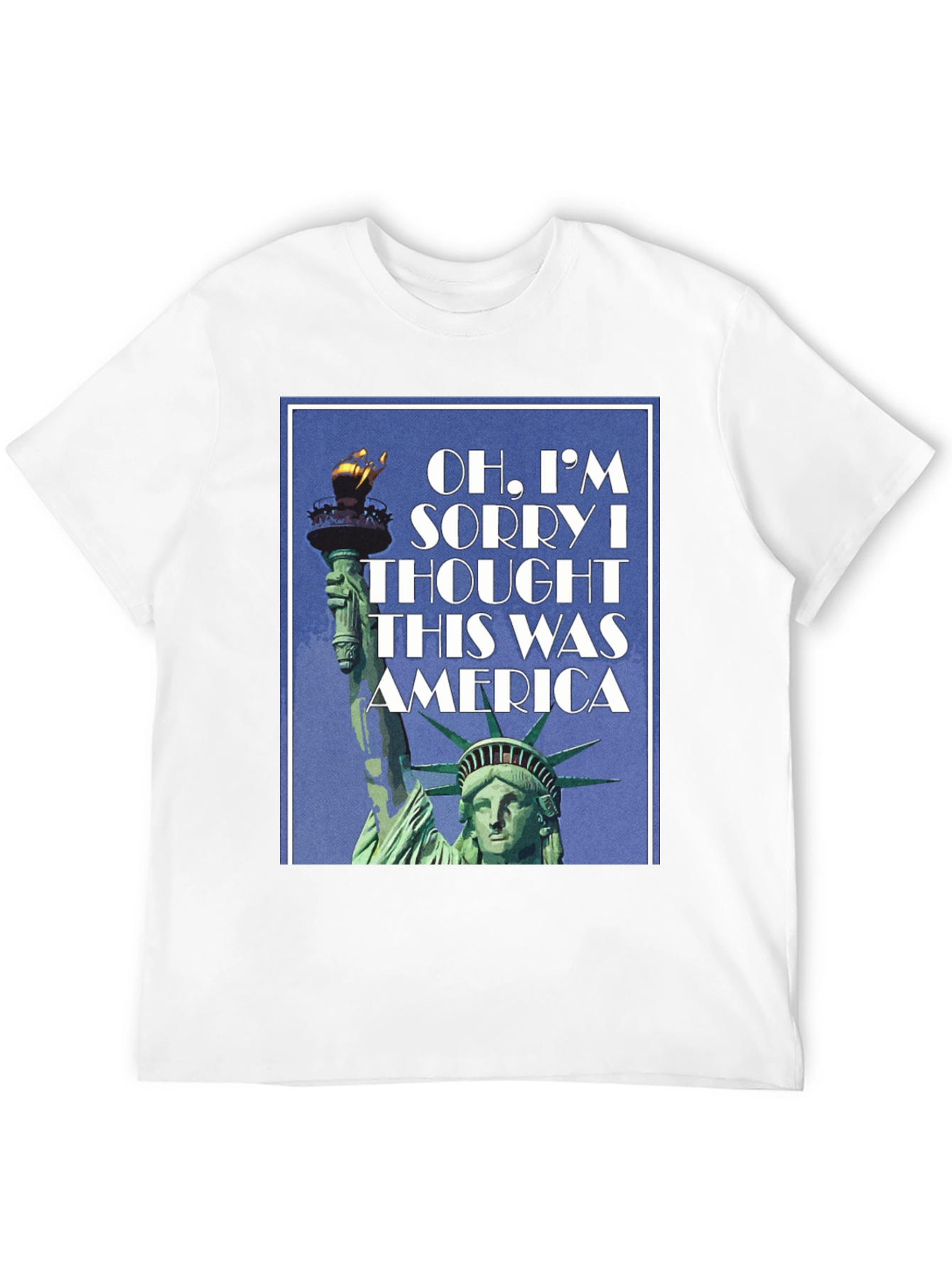 America Statue Liberty T-Shirt - Patriotic Design