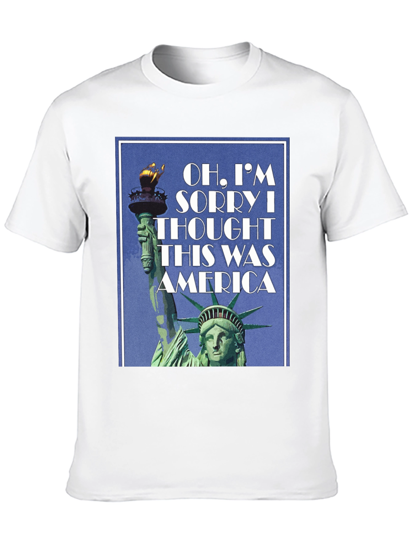 America Statue Liberty T-Shirt - Patriotic Design
