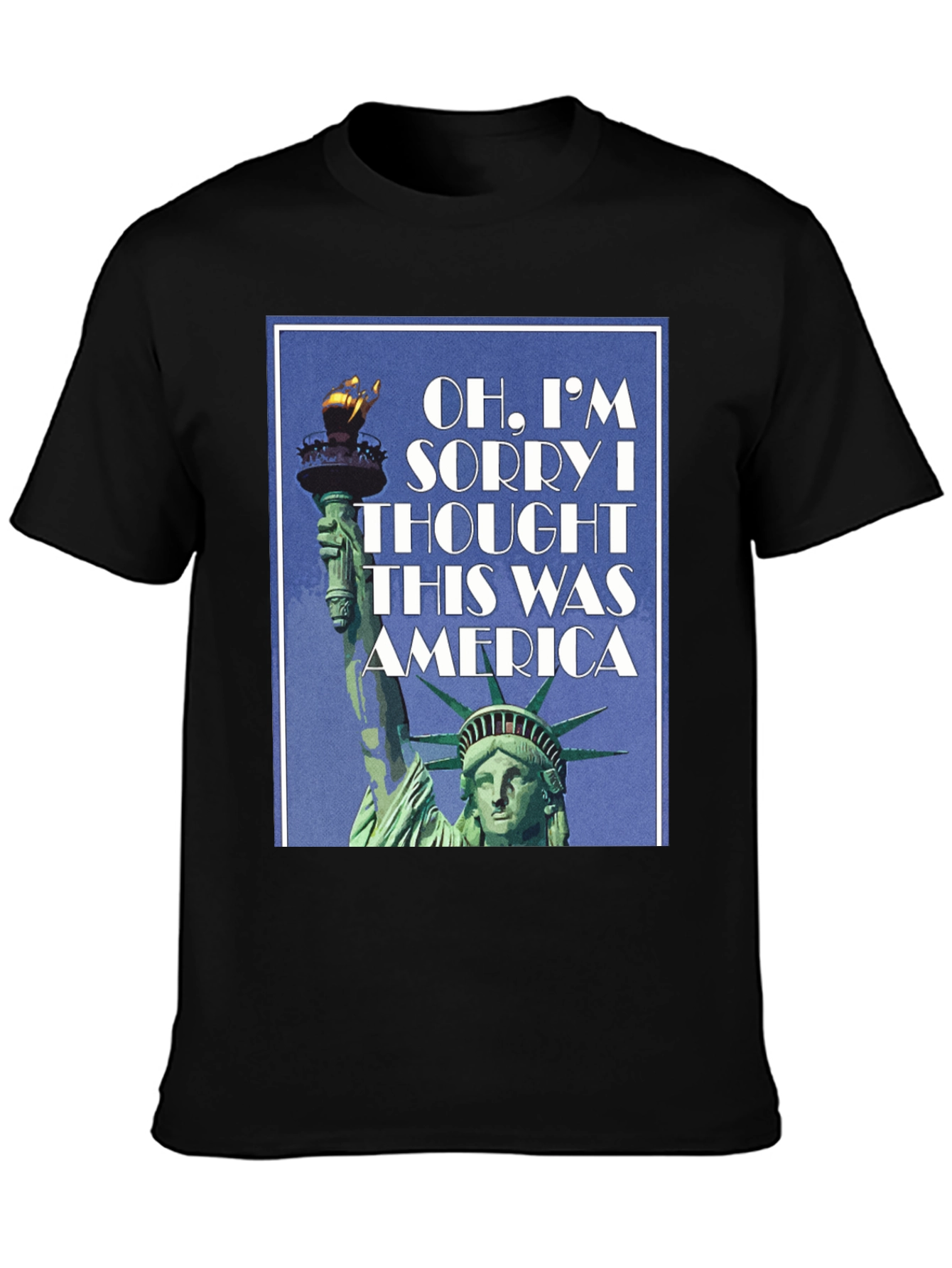 America Statue Liberty T-Shirt - Patriotic Design