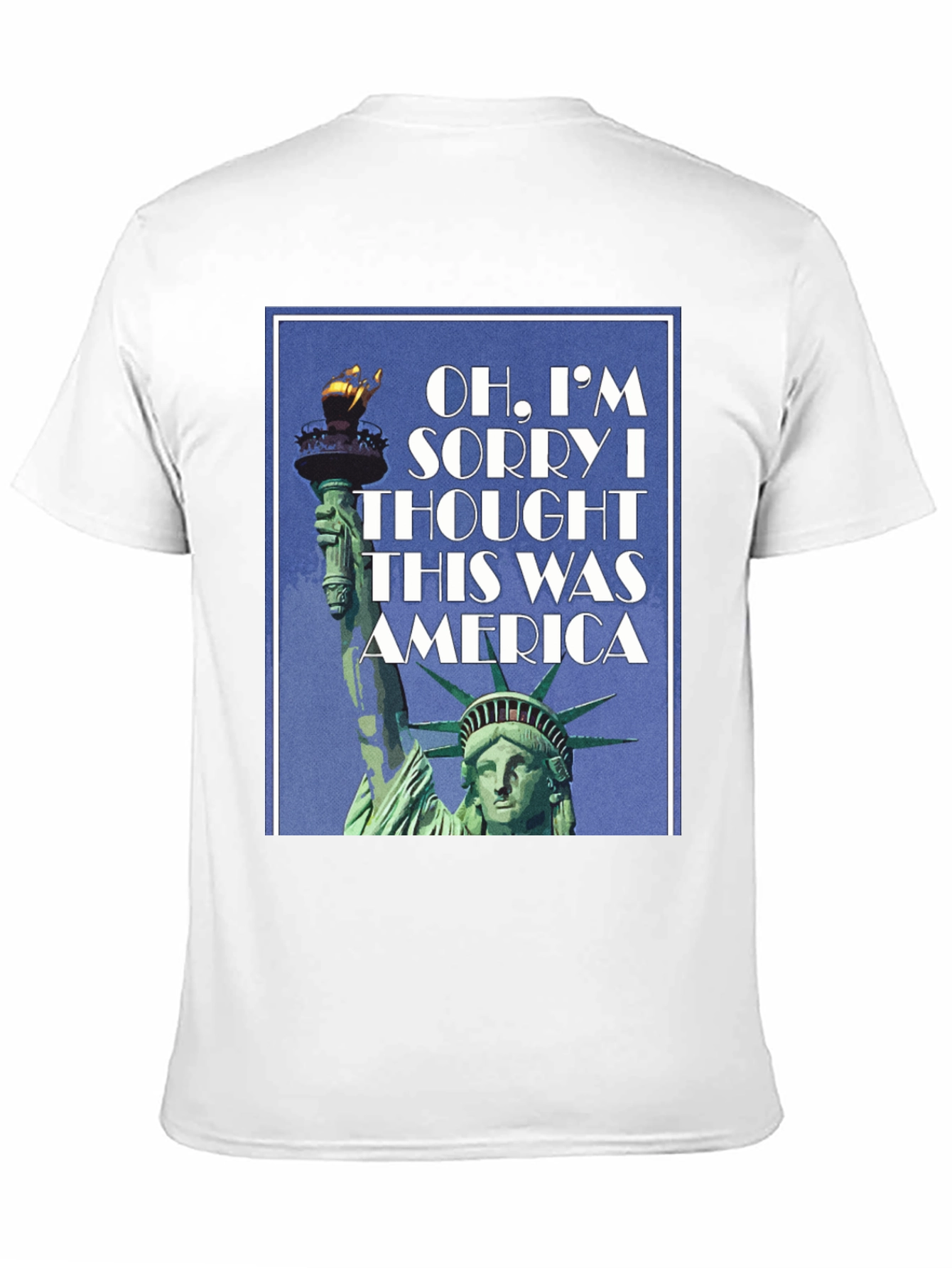 America Statue Liberty T-Shirt - Patriotic Design