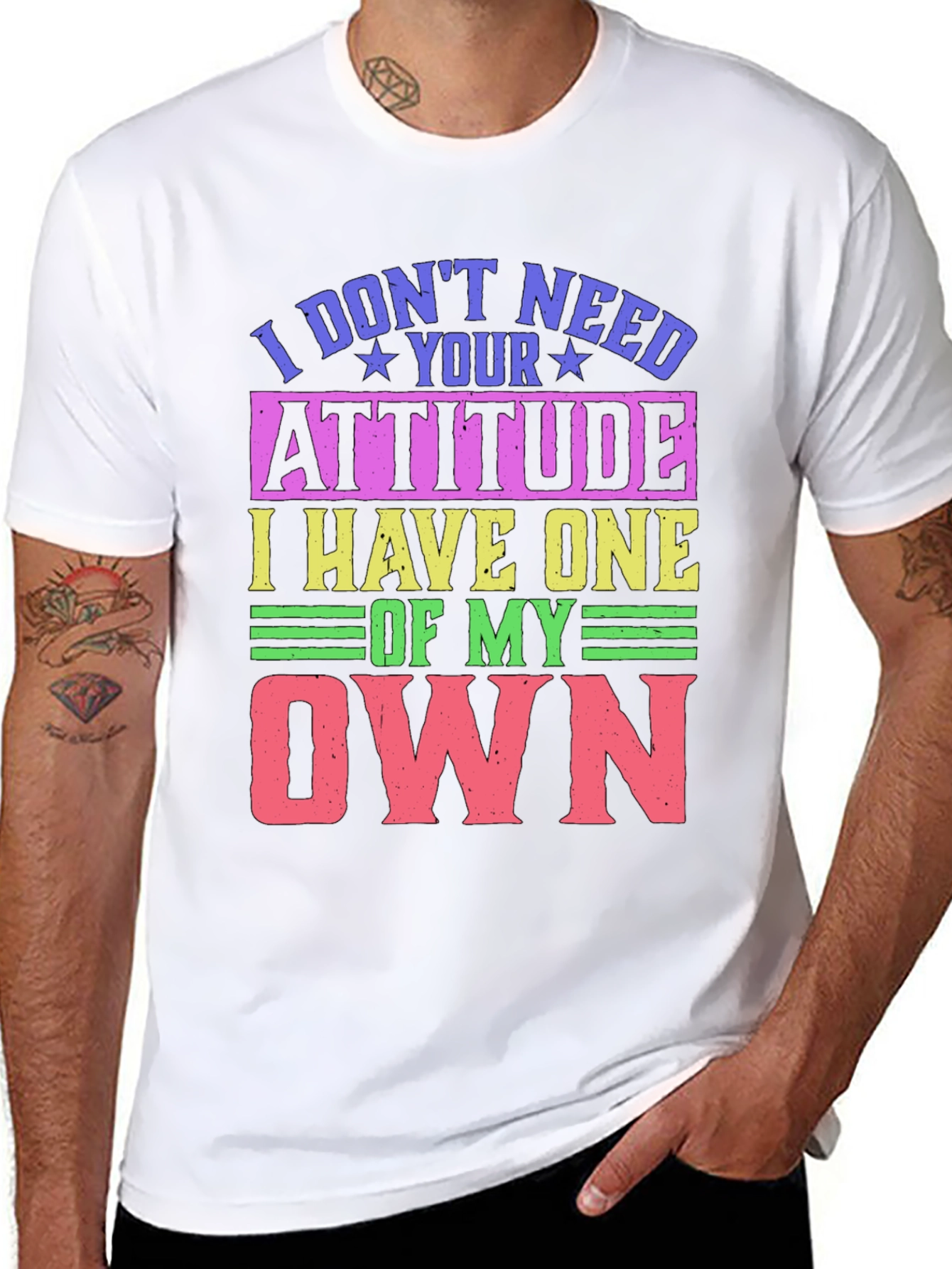 Humorous Attitude Graphic T-Shirt