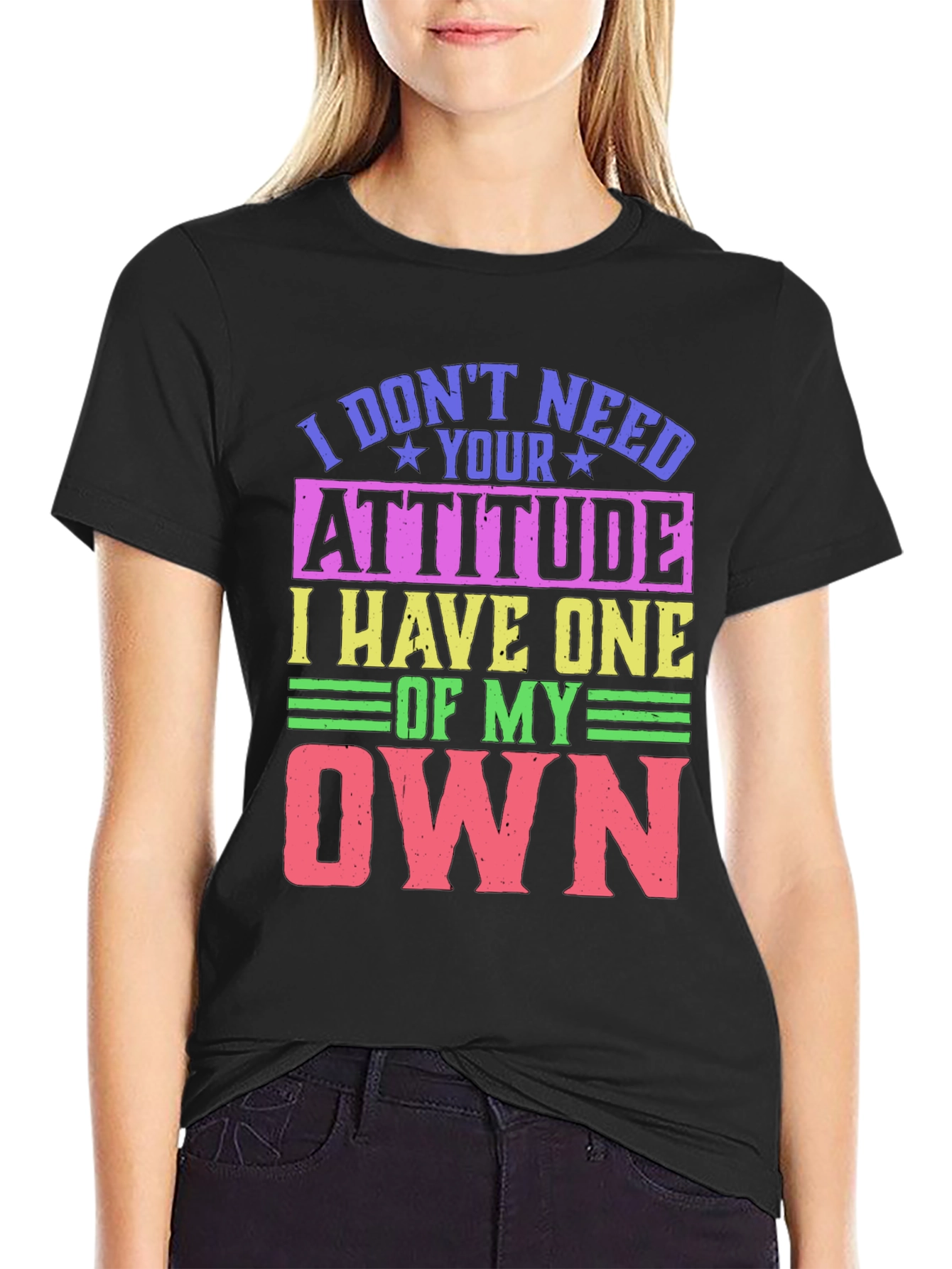 Humorous Attitude Graphic T-Shirt