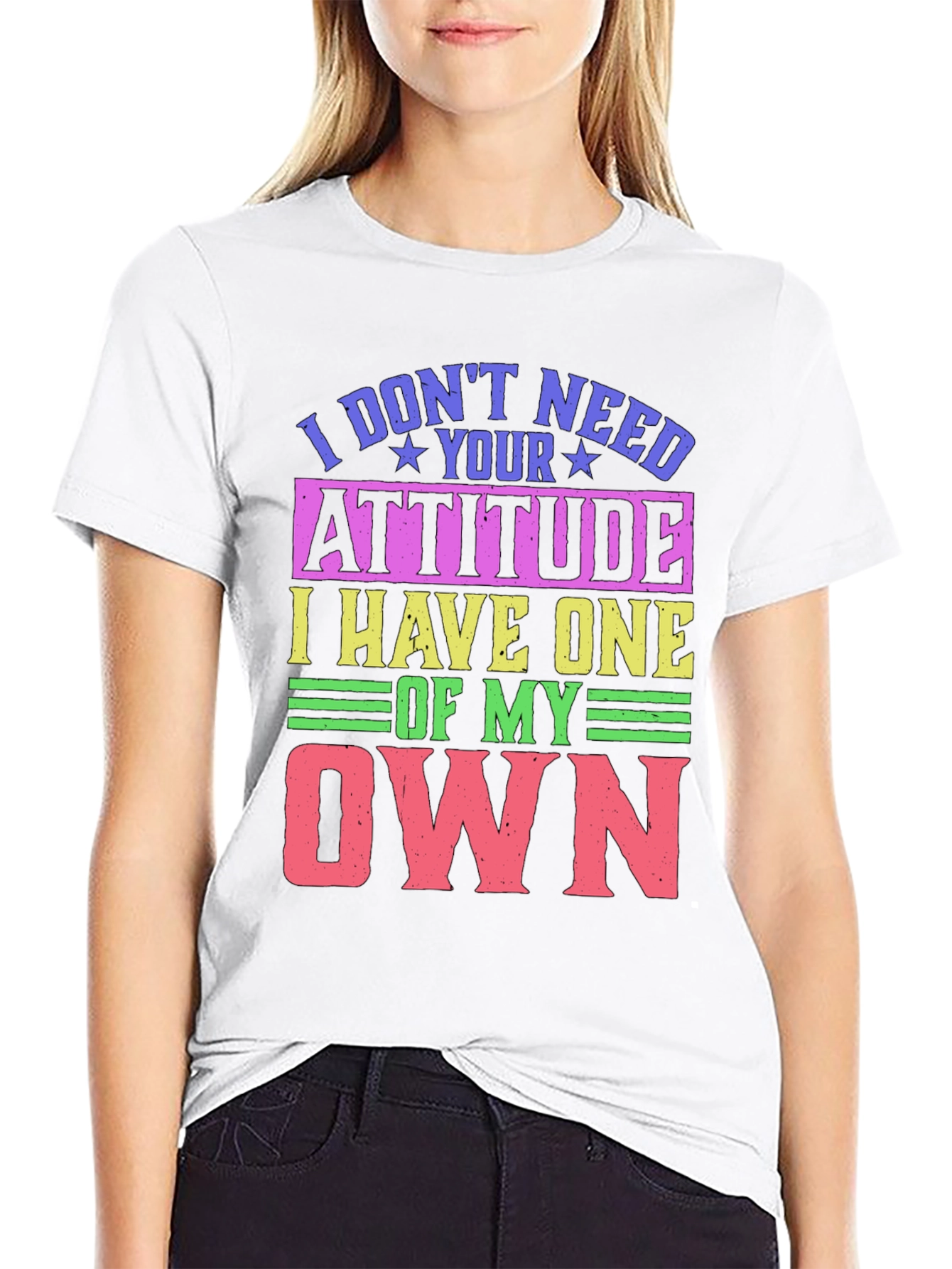Humorous Attitude Graphic T-Shirt
