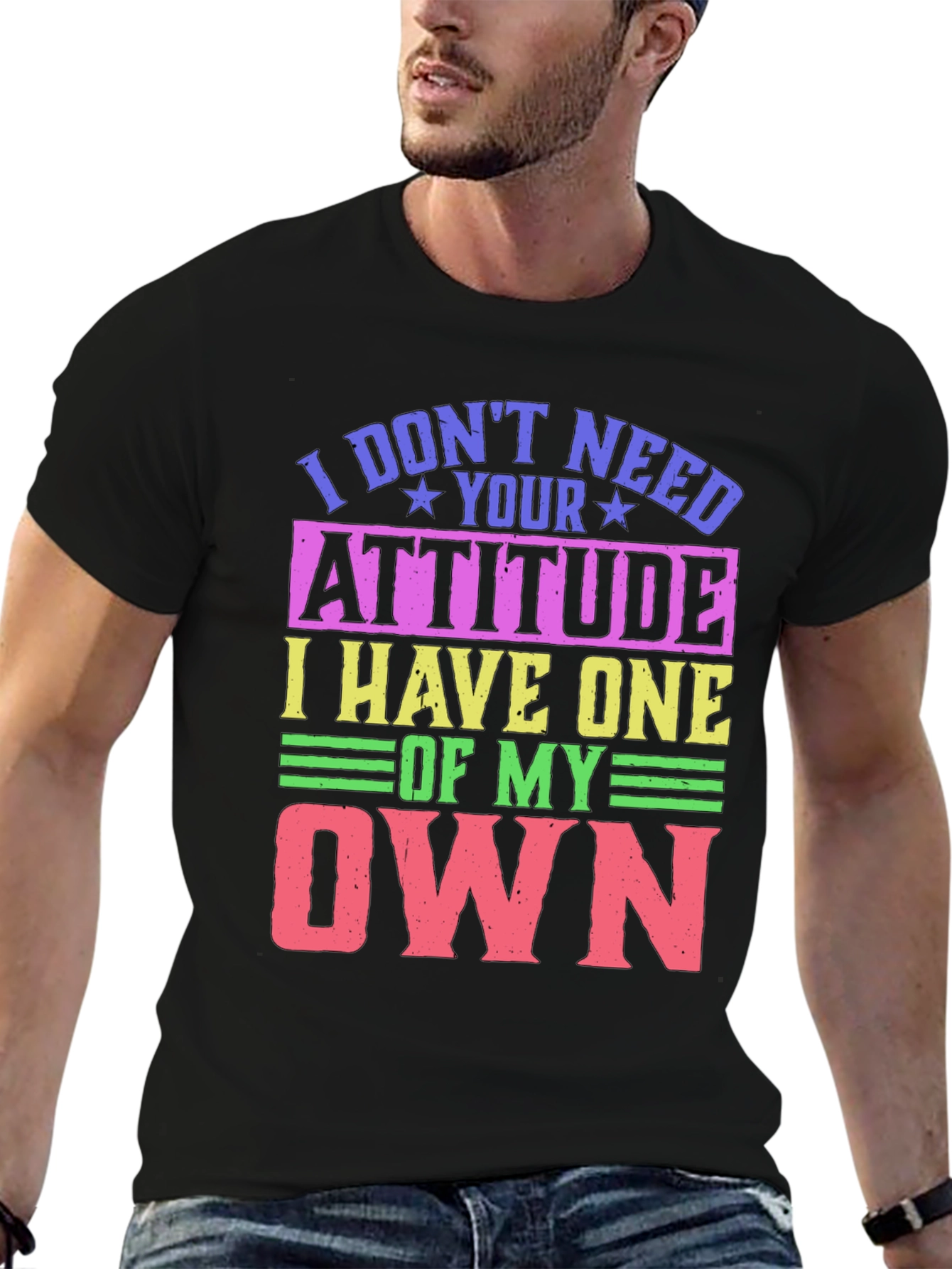 Humorous Attitude Graphic T-Shirt