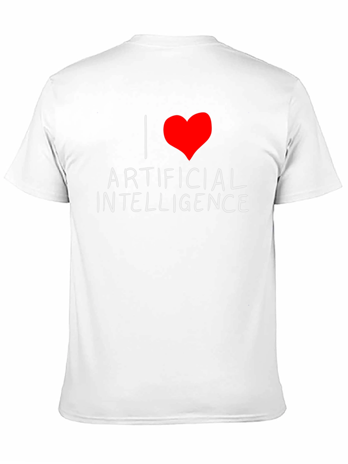 I Heart Artificial Intelligence Black T-Shirt