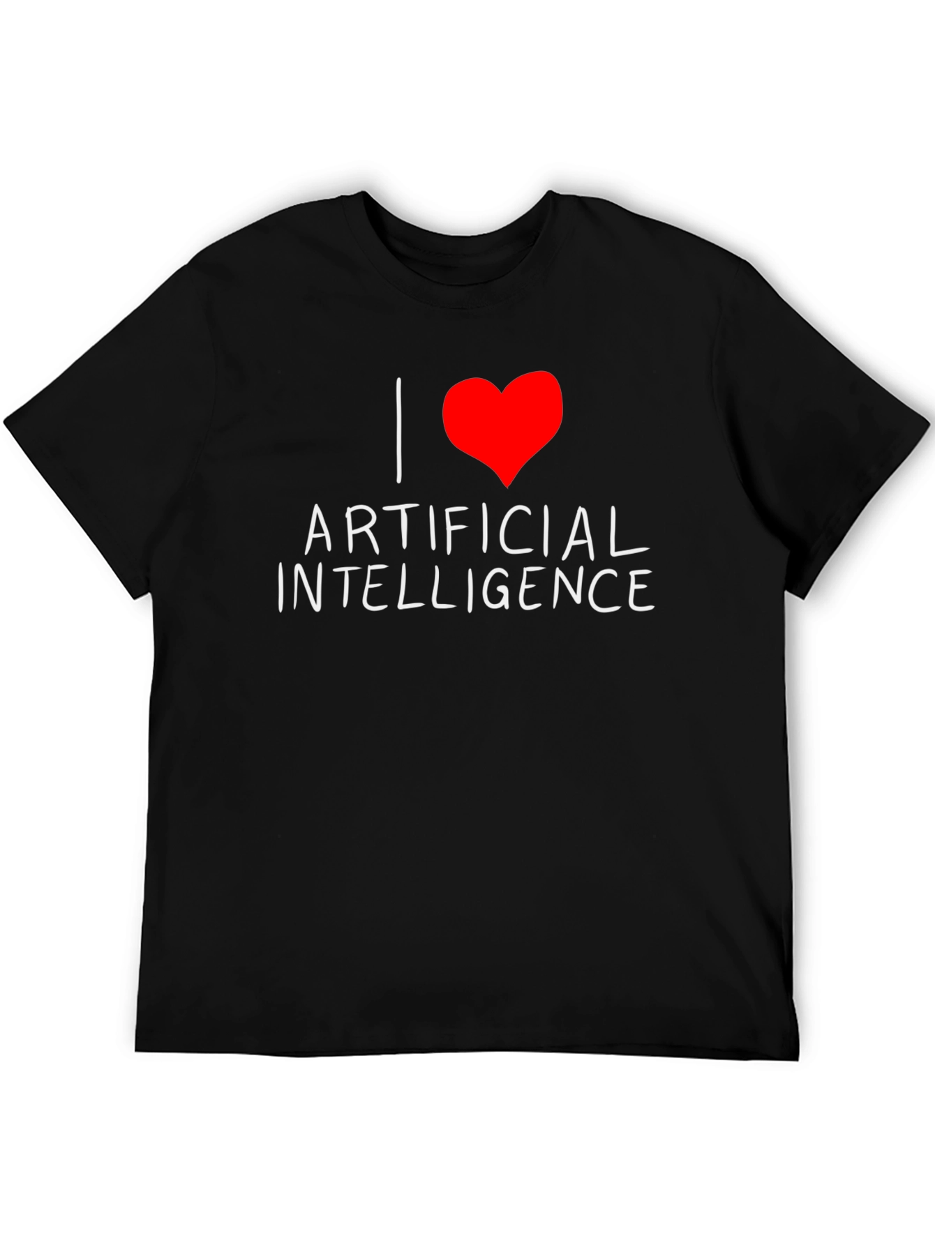 I Heart Artificial Intelligence Black T-Shirt