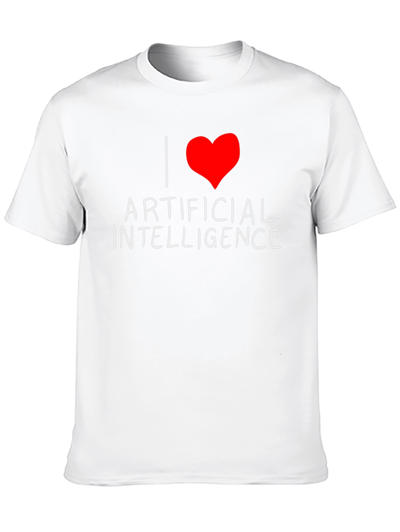 I Heart Artificial Intelligence Black T-Shirt