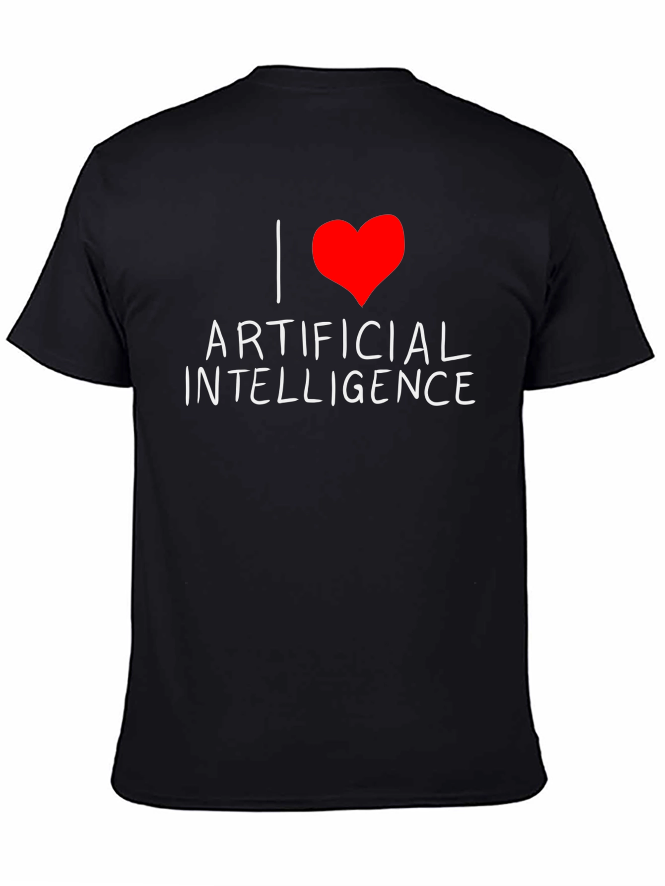 I Heart Artificial Intelligence Black T-Shirt