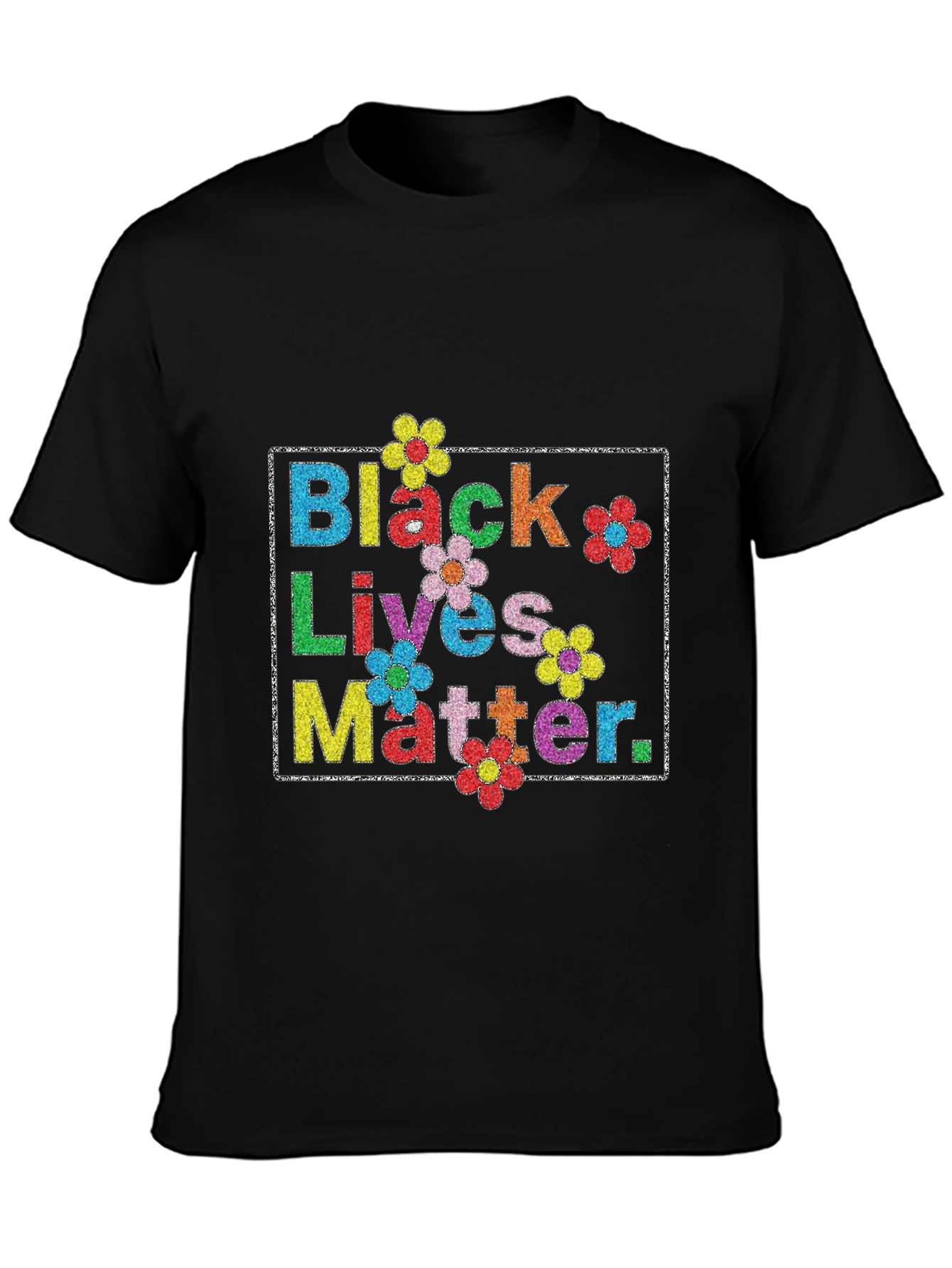 Black Lives Matter Floral T-Shirt