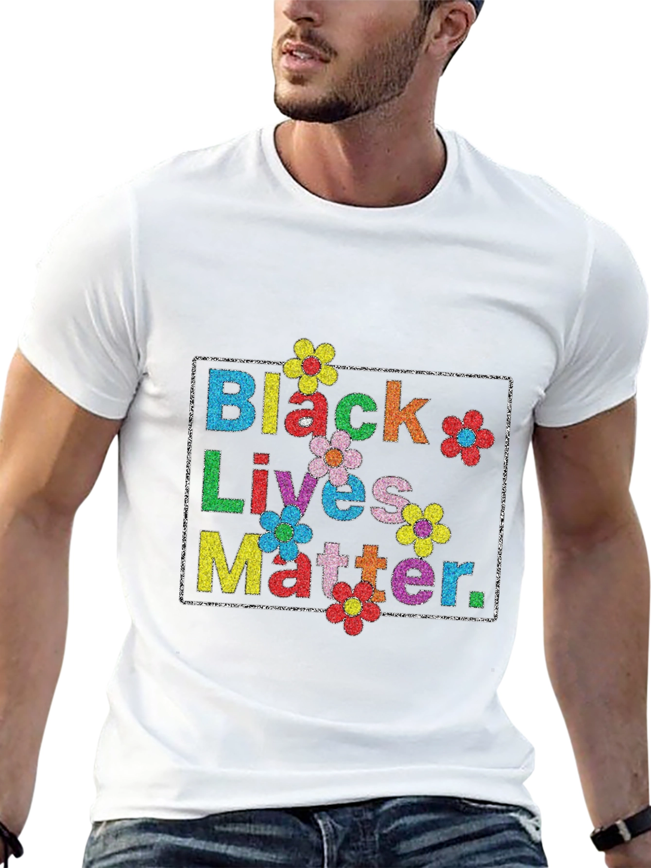 Black Lives Matter Floral T-Shirt